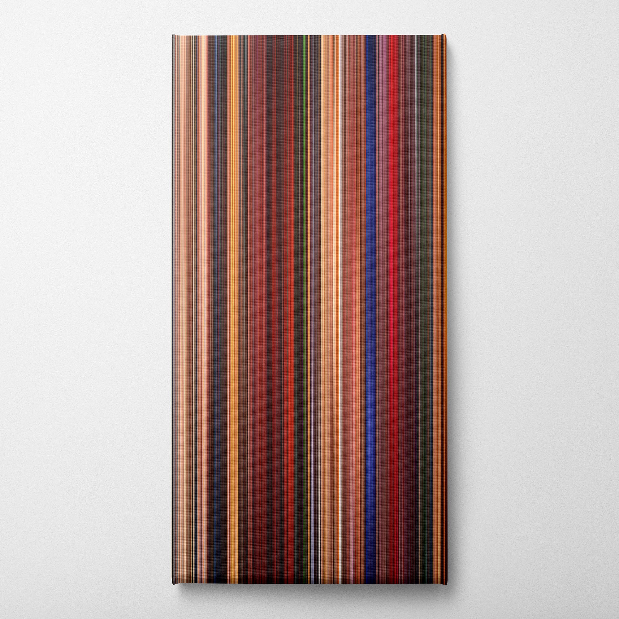 Fear and Loathing in Las Vegas (1998) CineSpectrum Color Spectrum Canvas Print - Vertical on Wall