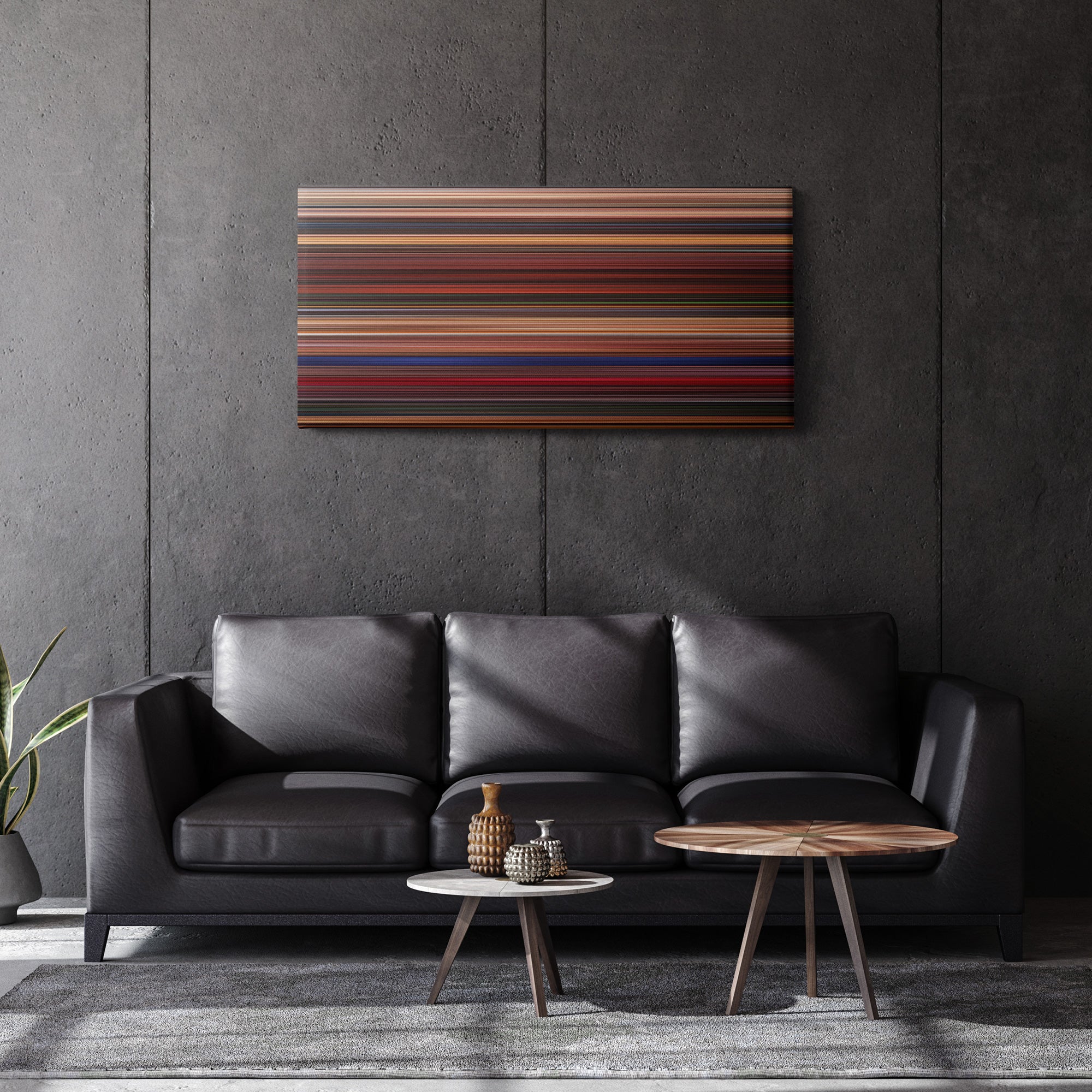 Fear and Loathing in Las Vegas (1998) CineSpectrum Color Spectrum Canvas Print - Hanging Horizontal on Wall in Room