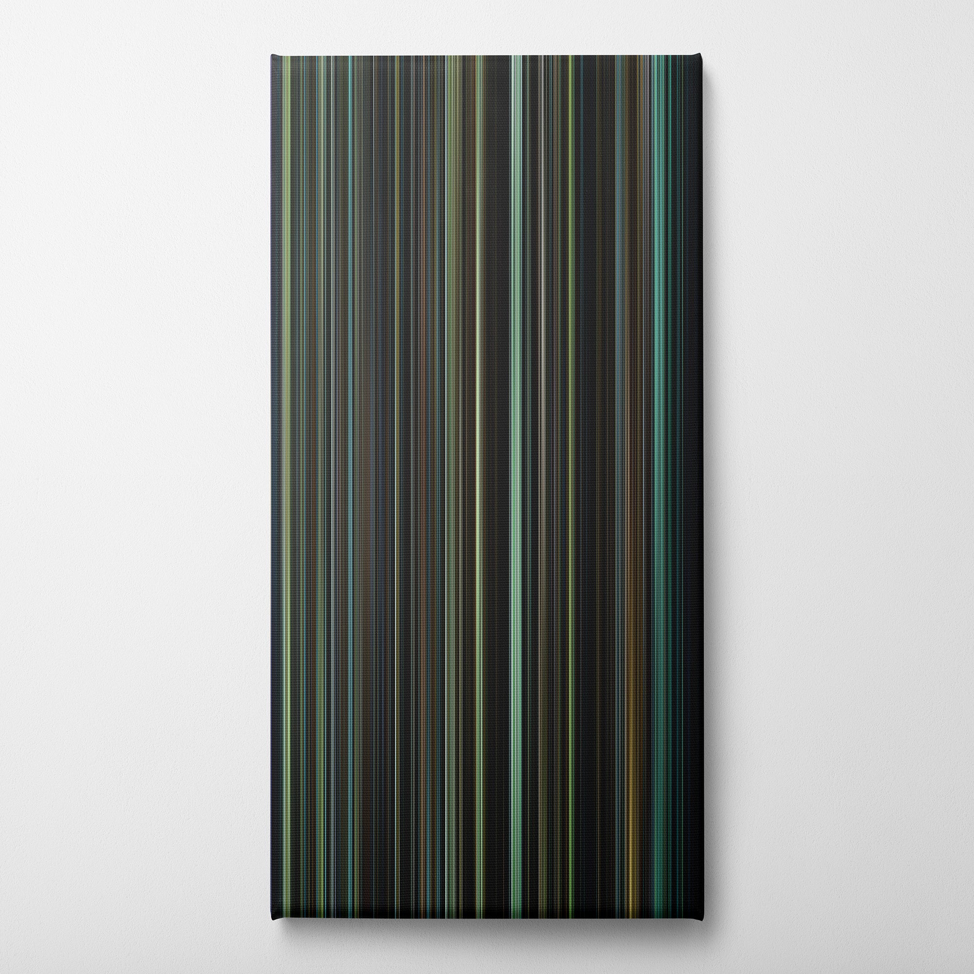 Fight Club (1999) CineSpectrum Color Spectrum Canvas Print - Vertical on Wall