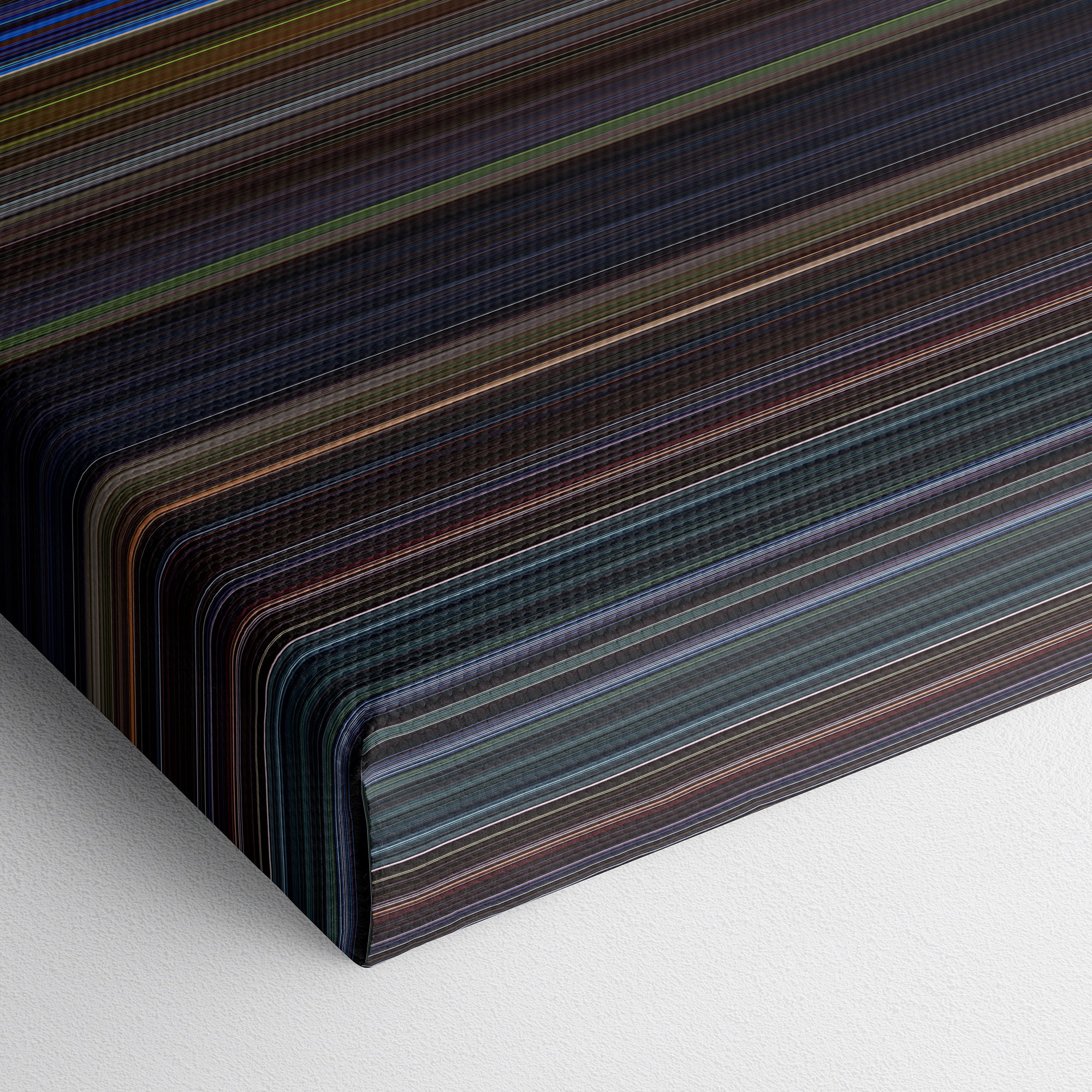 Final Destination 3 (2006) CineSpectrum Color Spectrum Canvas Print - Close Up of Bottom of Print