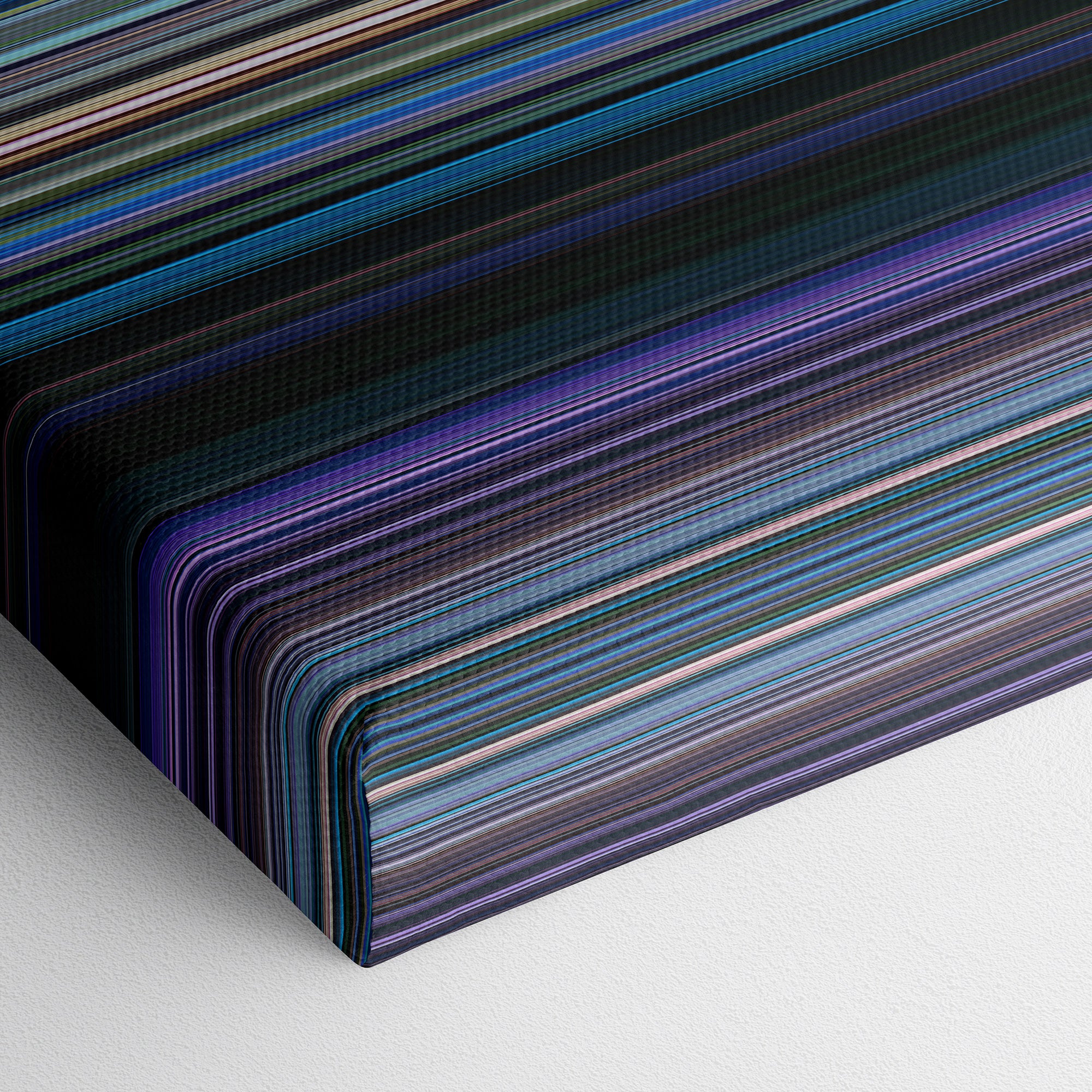 Finding Dory (2016) CineSpectrum Color Spectrum Canvas Print - Close Up of Bottom of Print