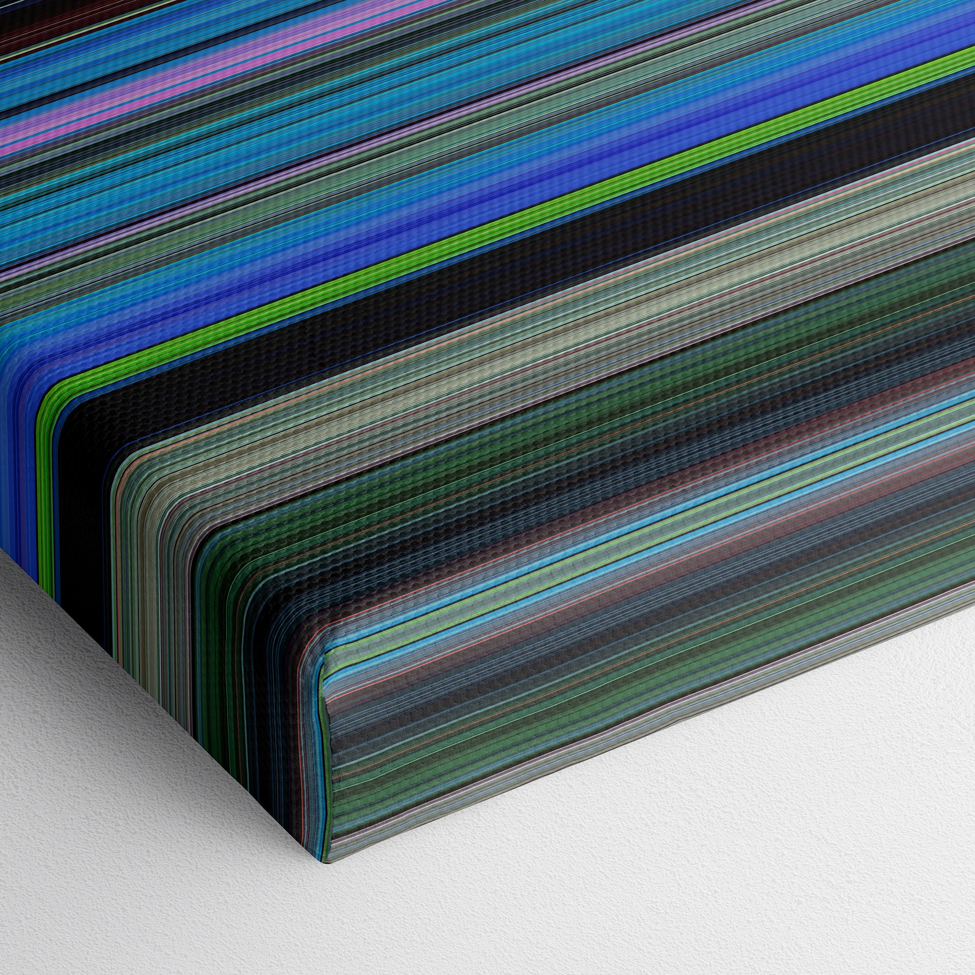 Finding Nemo (2003) CineSpectrum Color Spectrum Canvas Print - Close Up of Bottom of Print