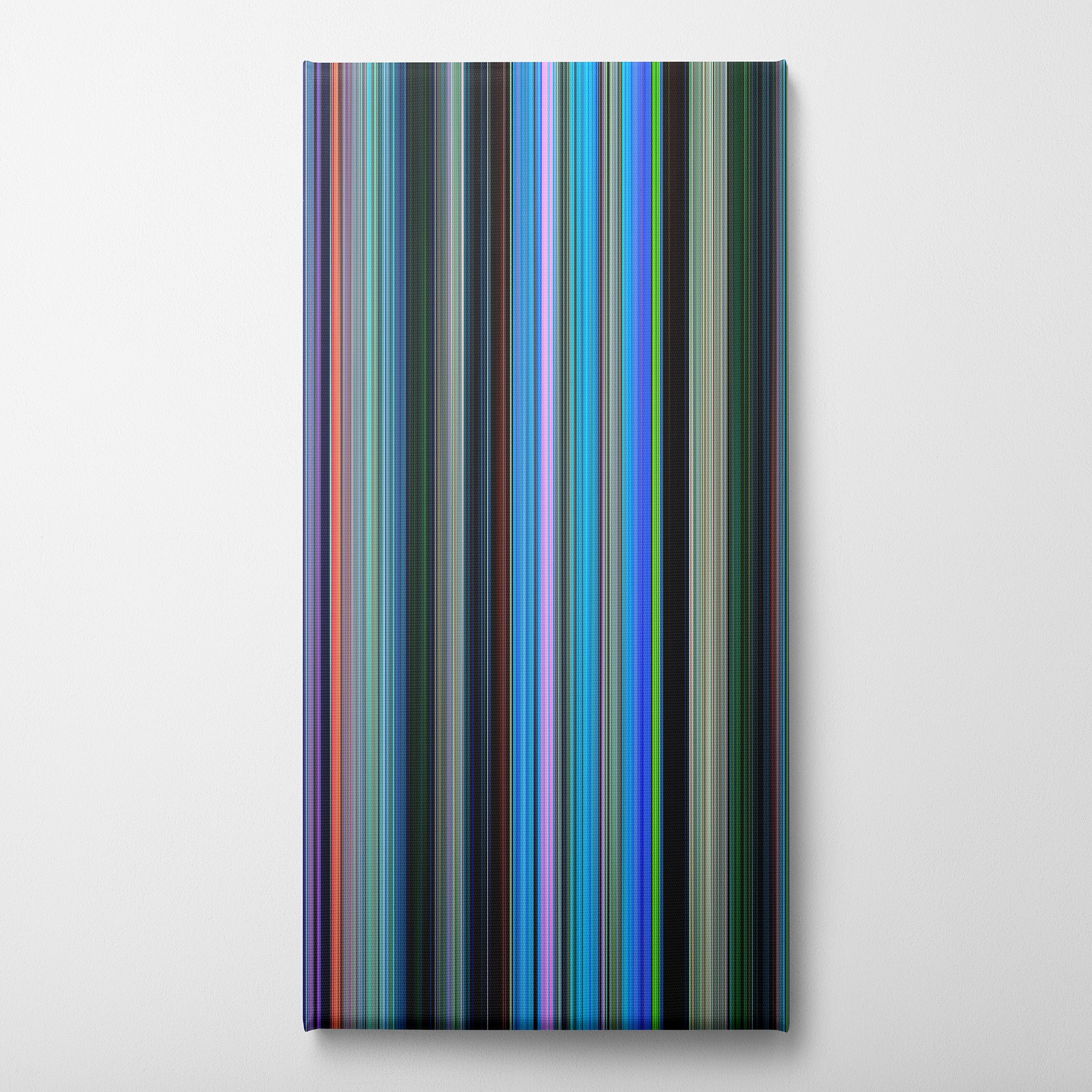 Finding Nemo (2003) CineSpectrum Color Spectrum Canvas Print - Vertical on Wall