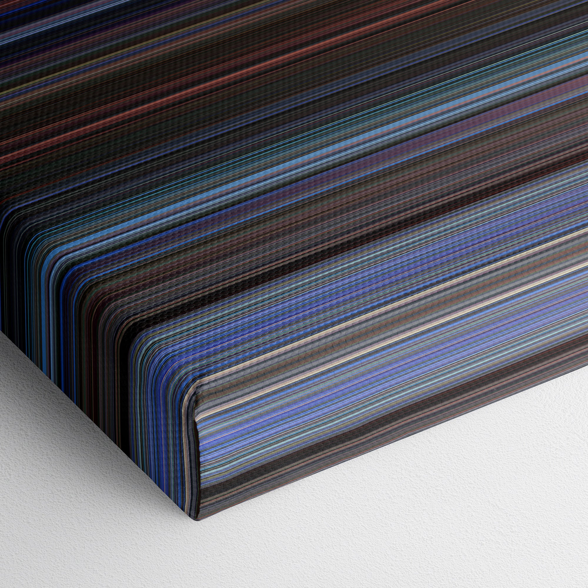 Flesh Gordon (1974) CineSpectrum Color Spectrum Canvas Print - Close Up of Bottom of Print