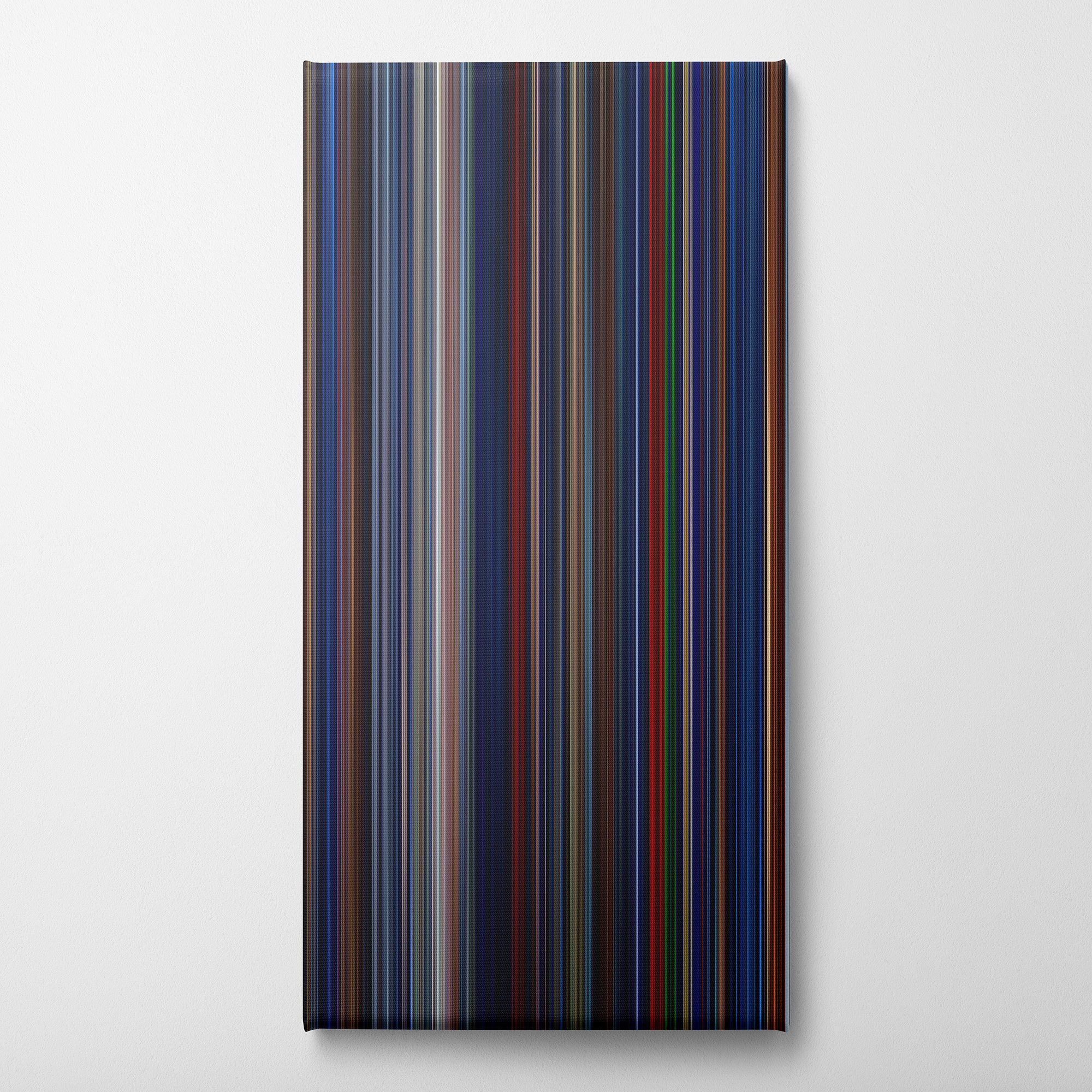 Freddy vs Jason (2003) CineSpectrum Color Spectrum Canvas Print - Vertical on Wall