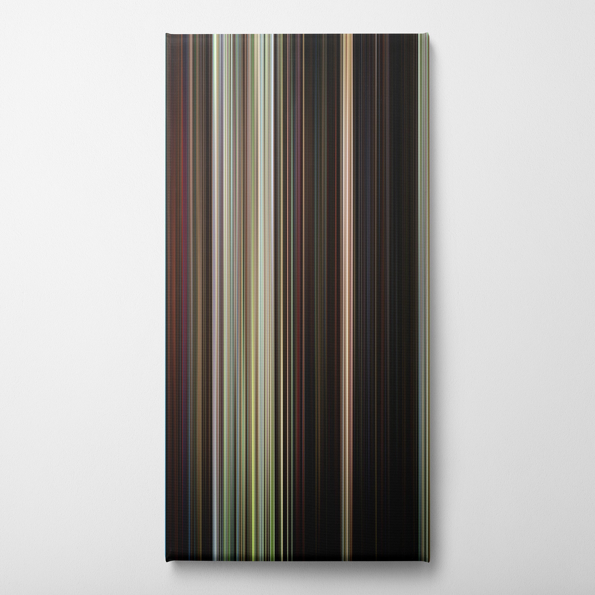 Friday the 13th Part III (1982) CineSpectrum Color Spectrum Canvas Print - Vertical on Wall