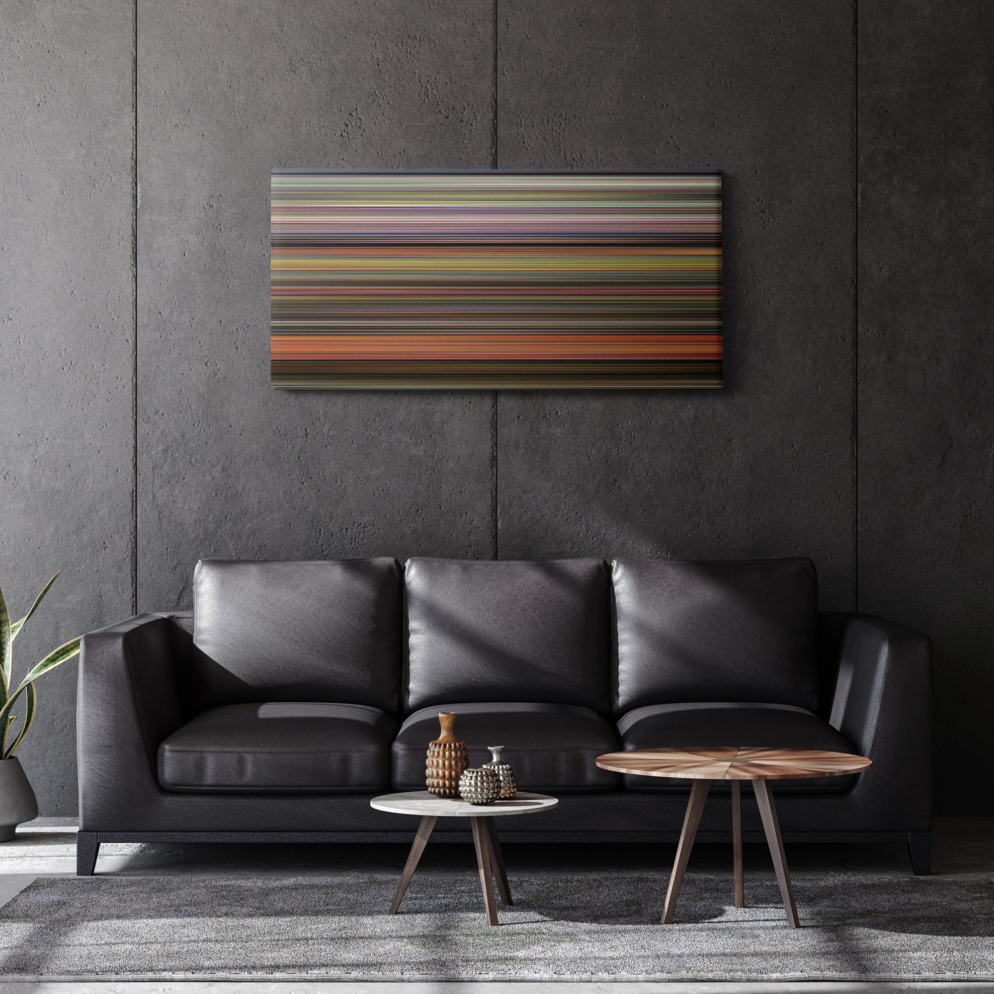 Fritz The Cat (1972) CineSpectrum Color Spectrum Canvas Print - Hanging Horizontal on Wall in Room