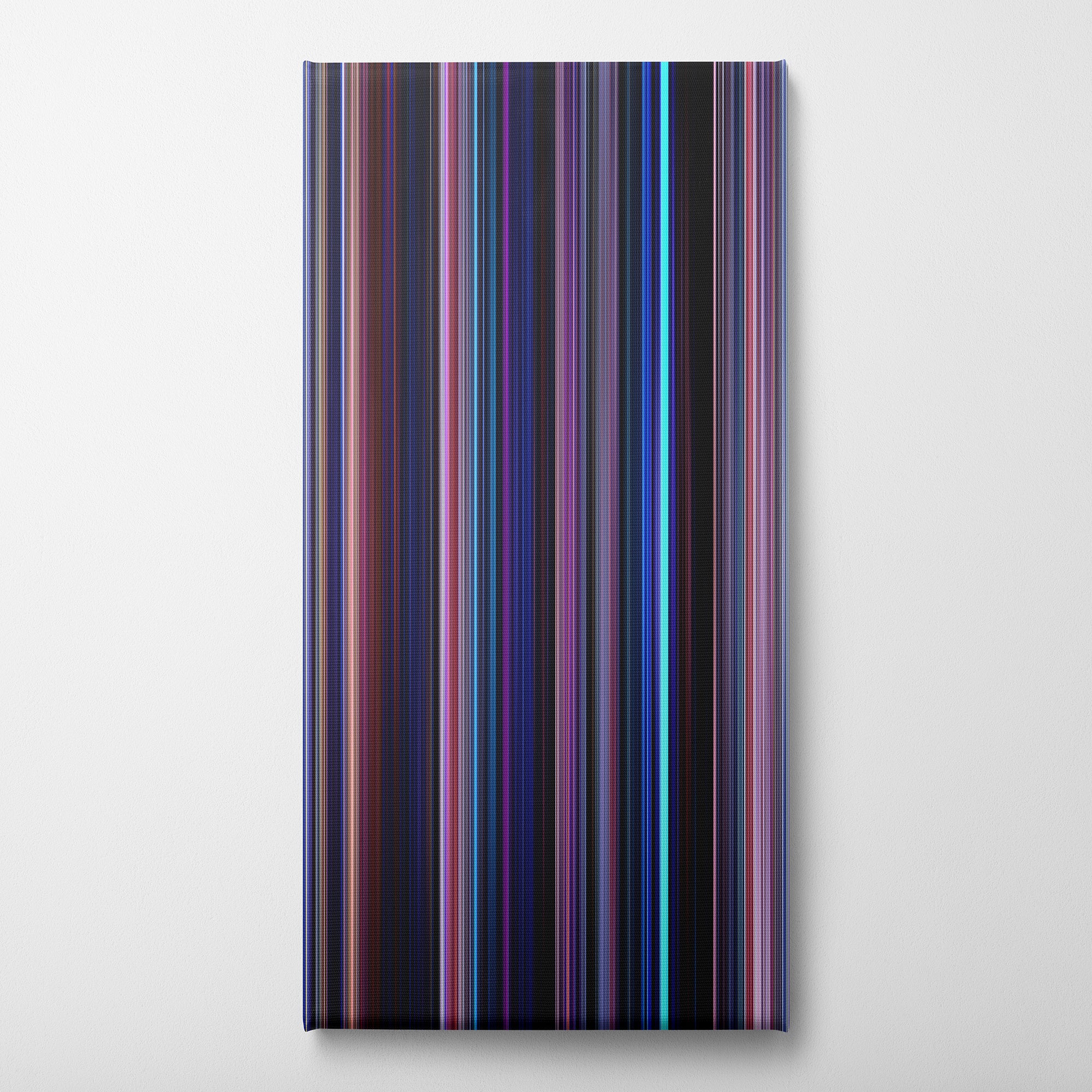 Frozen II (2019) CineSpectrum Color Spectrum Canvas Print - Vertical on Wall