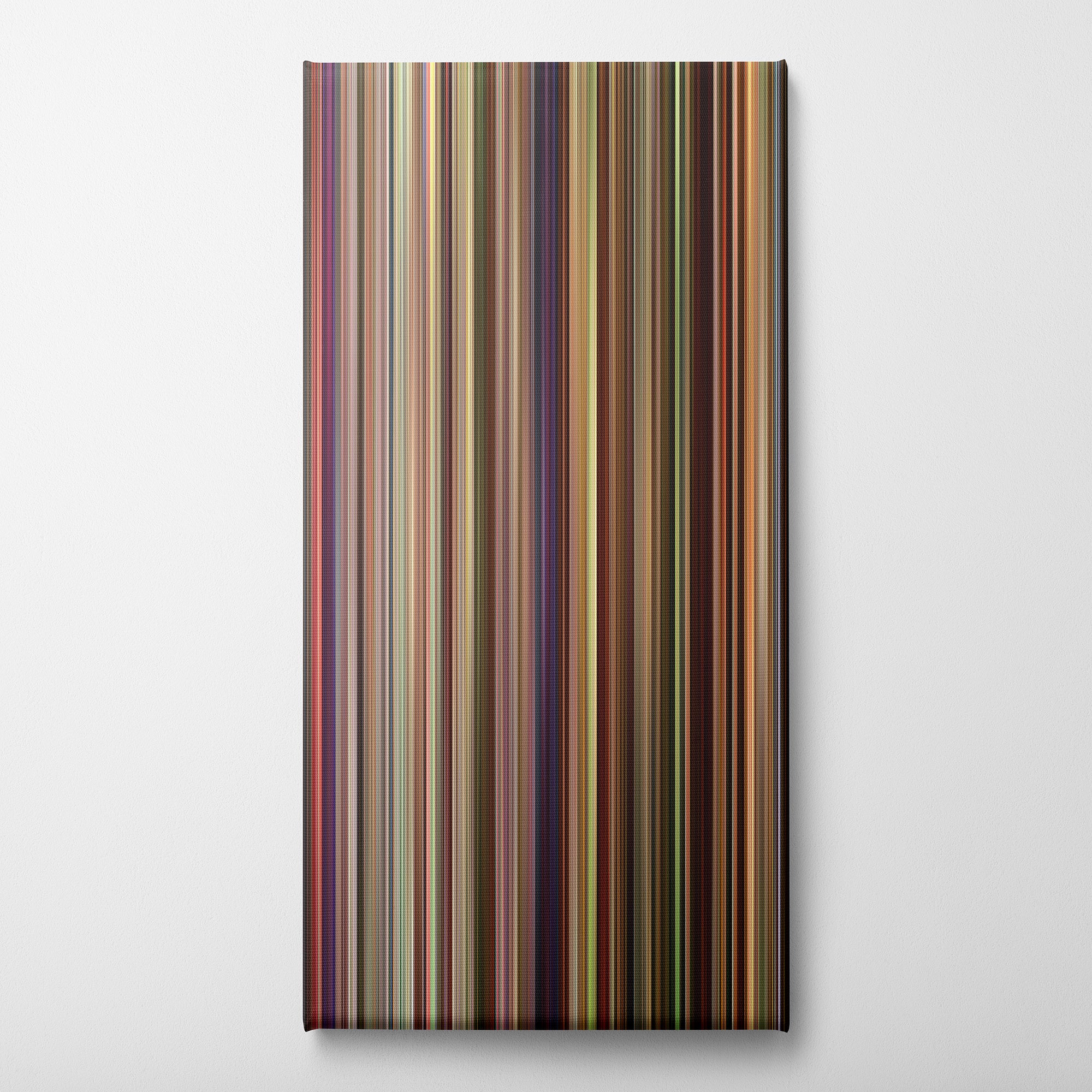 Ghost World (2001) CineSpectrum Color Spectrum Canvas Print - Vertical on Wall