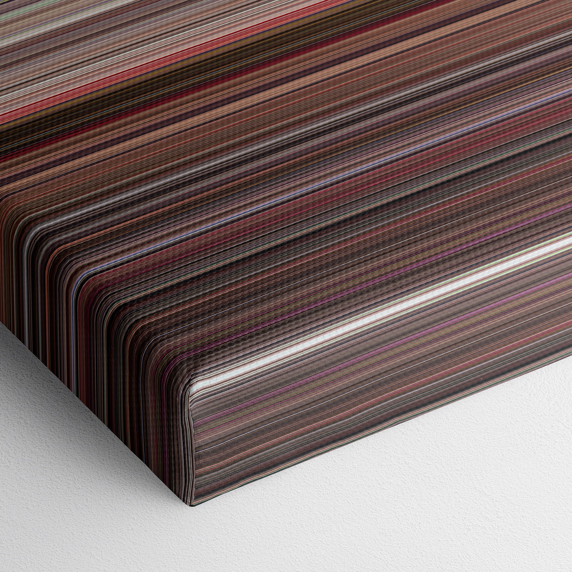 Ghostbusters II (1989) CineSpectrum Color Spectrum Canvas Print - Close Up of Bottom of Print