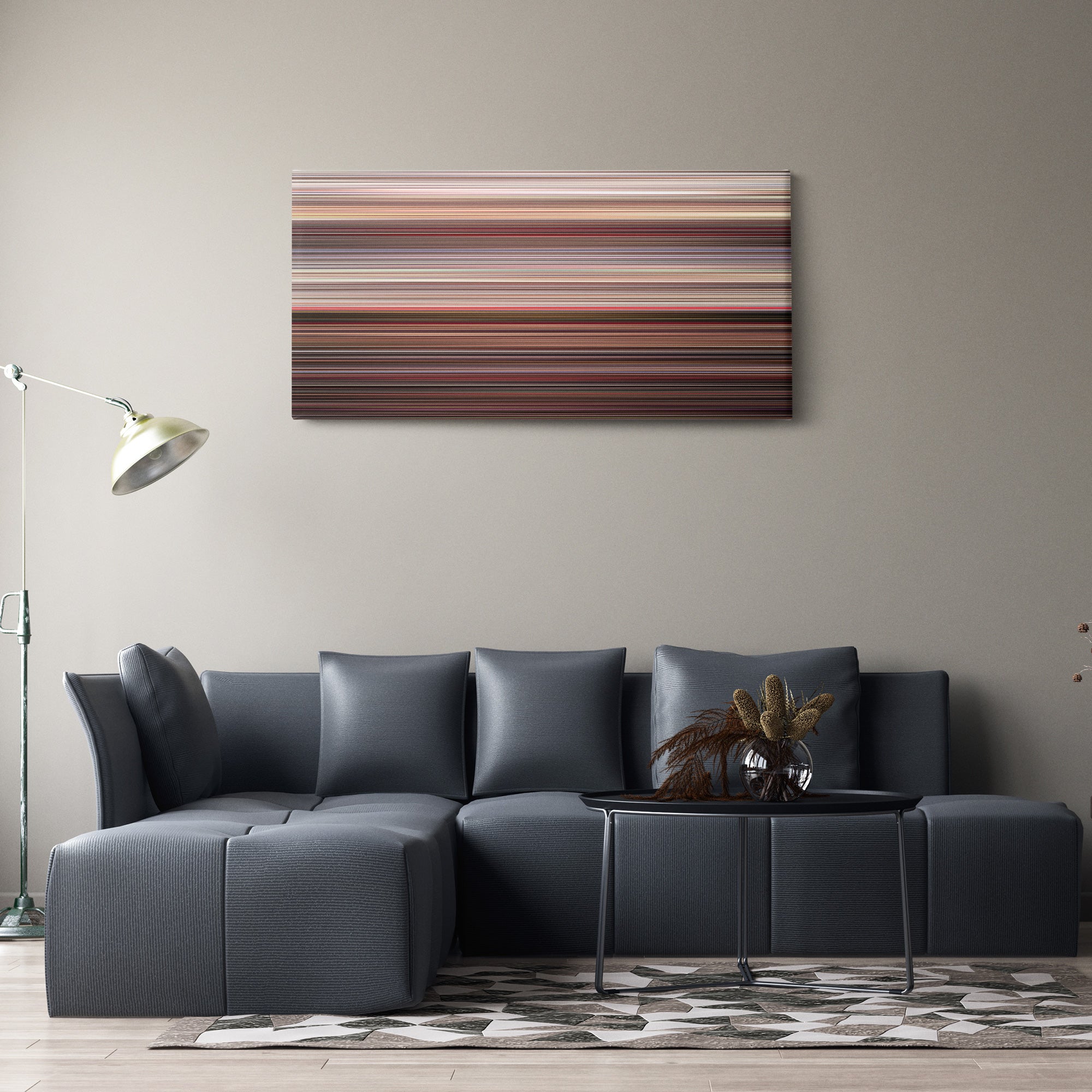 Ghostbusters II (1989) CineSpectrum Color Spectrum Canvas Print - Hanging Horizontal on Wall in Room