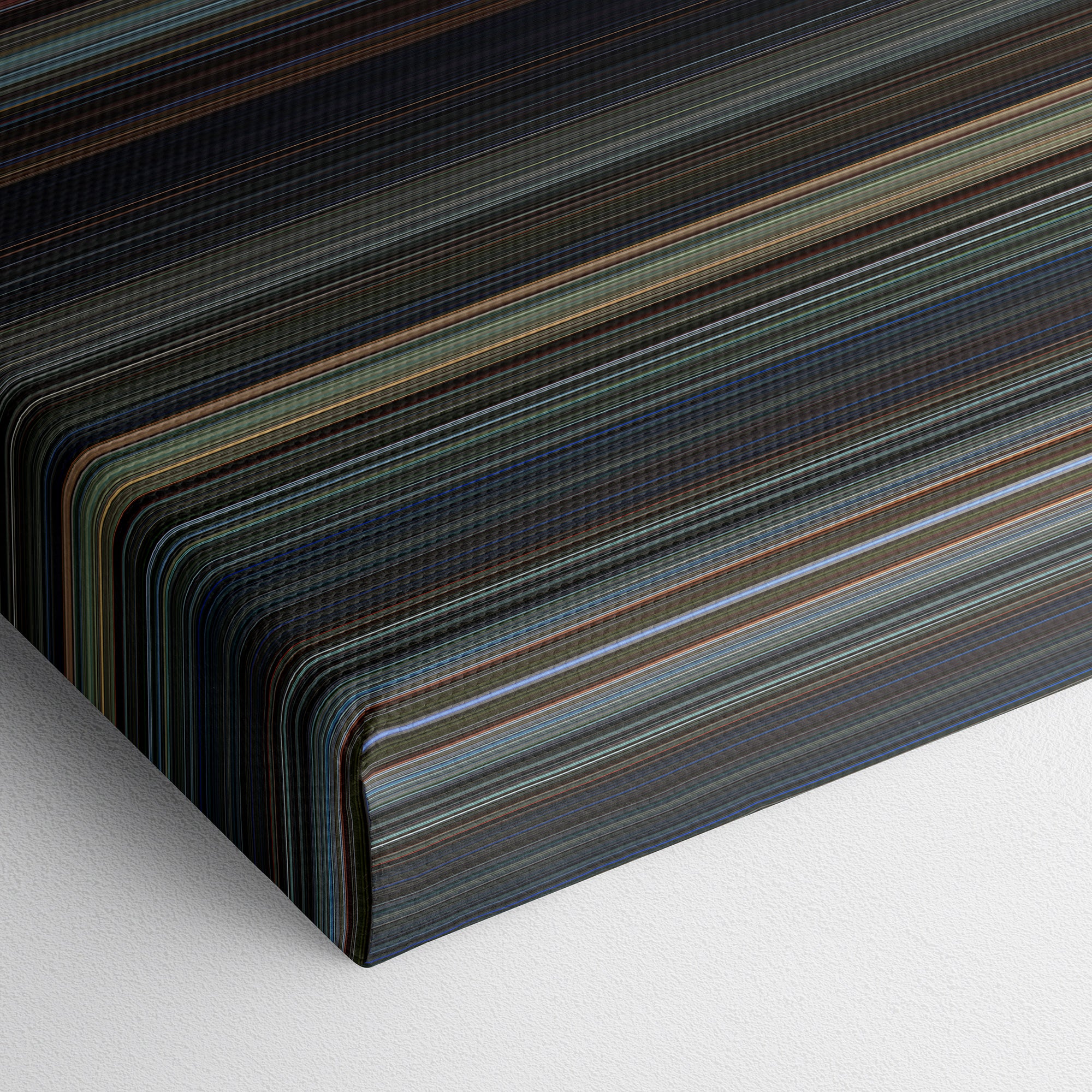 Goldeneye (1995) CineSpectrum Color Spectrum Canvas Print - Close Up of Bottom of Print