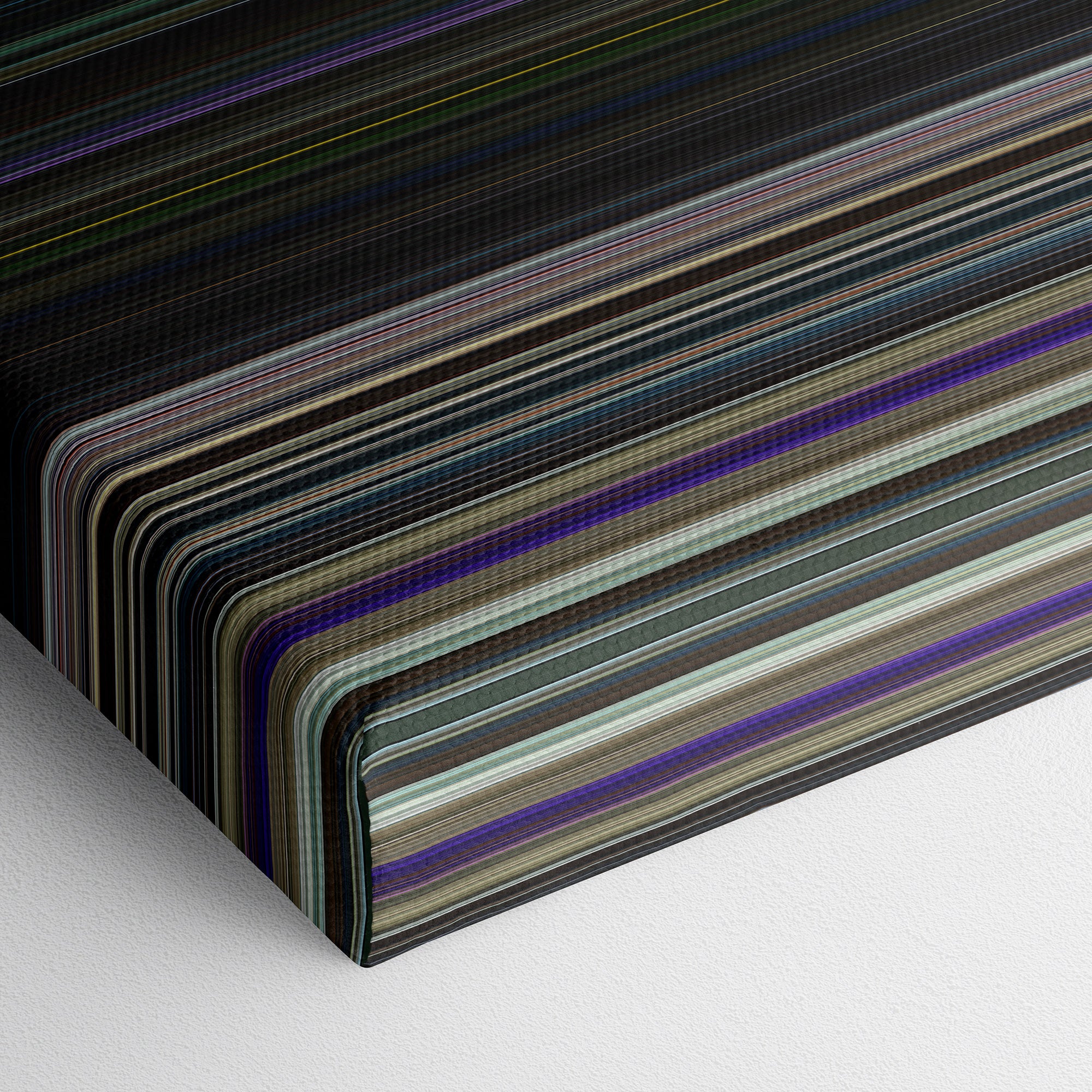 Guardians of the Galaxy (2014) CineSpectrum Color Spectrum Canvas Print - Close Up of Bottom of Print