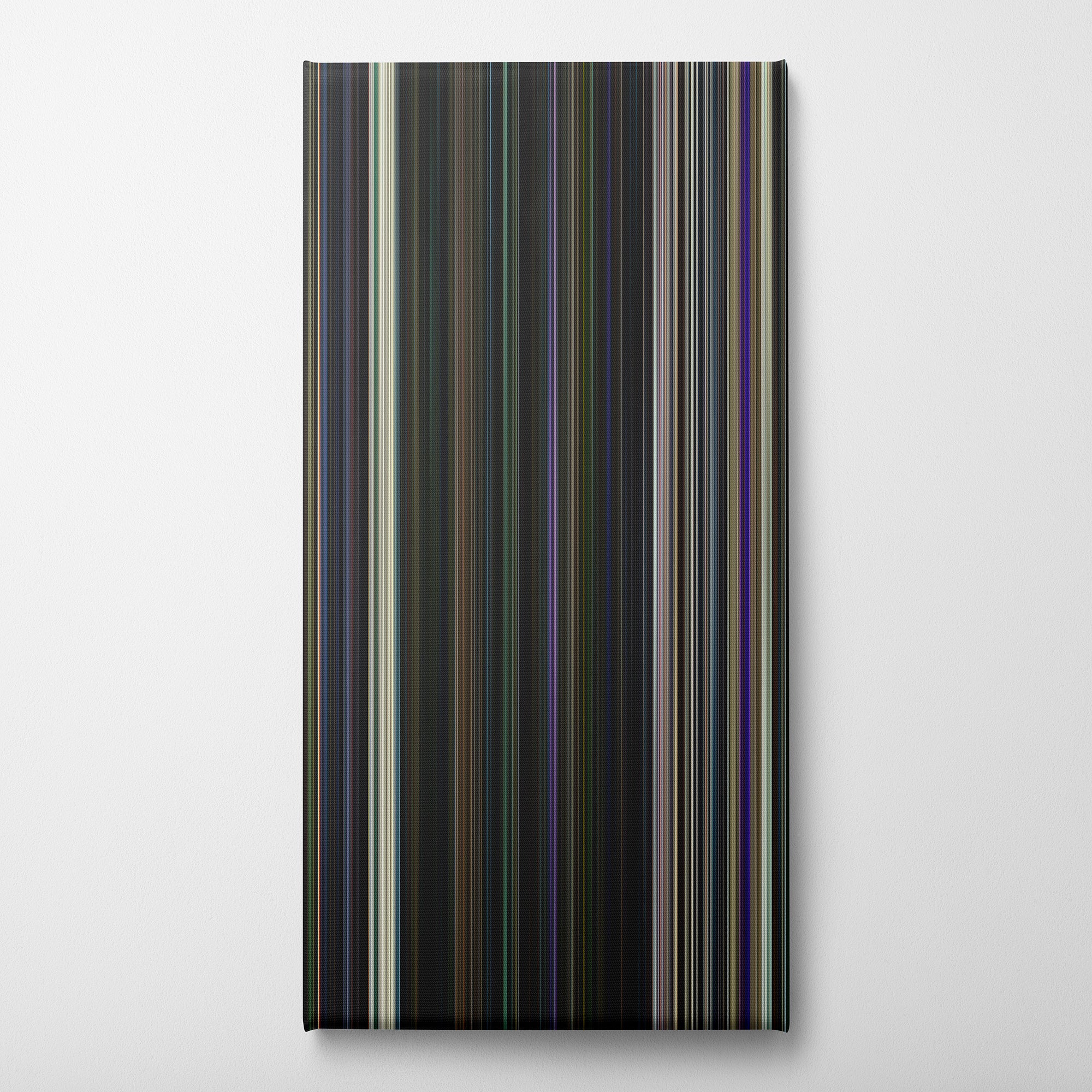 Guardians of the Galaxy (2014) CineSpectrum Color Spectrum Canvas Print - Vertical on Wall