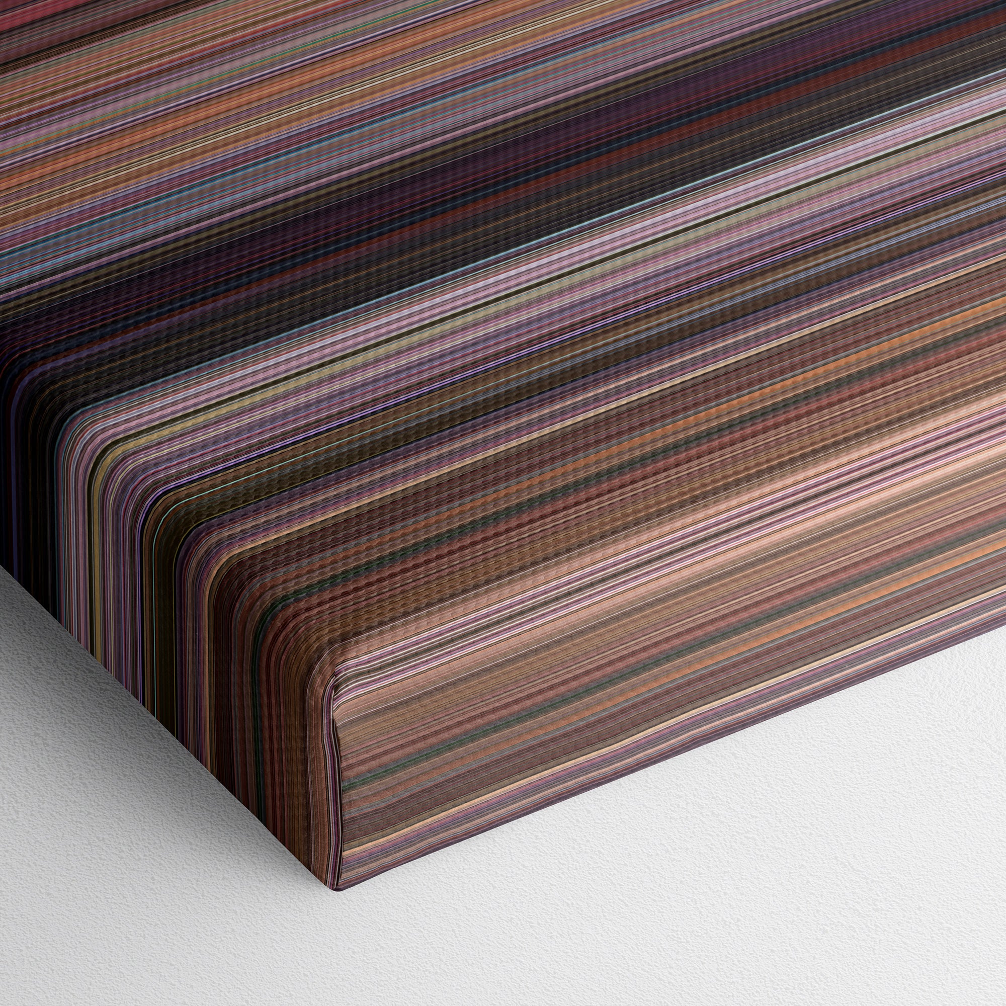 Hairspray (1988) CineSpectrum Color Spectrum Canvas Print - Close Up of Bottom of Print