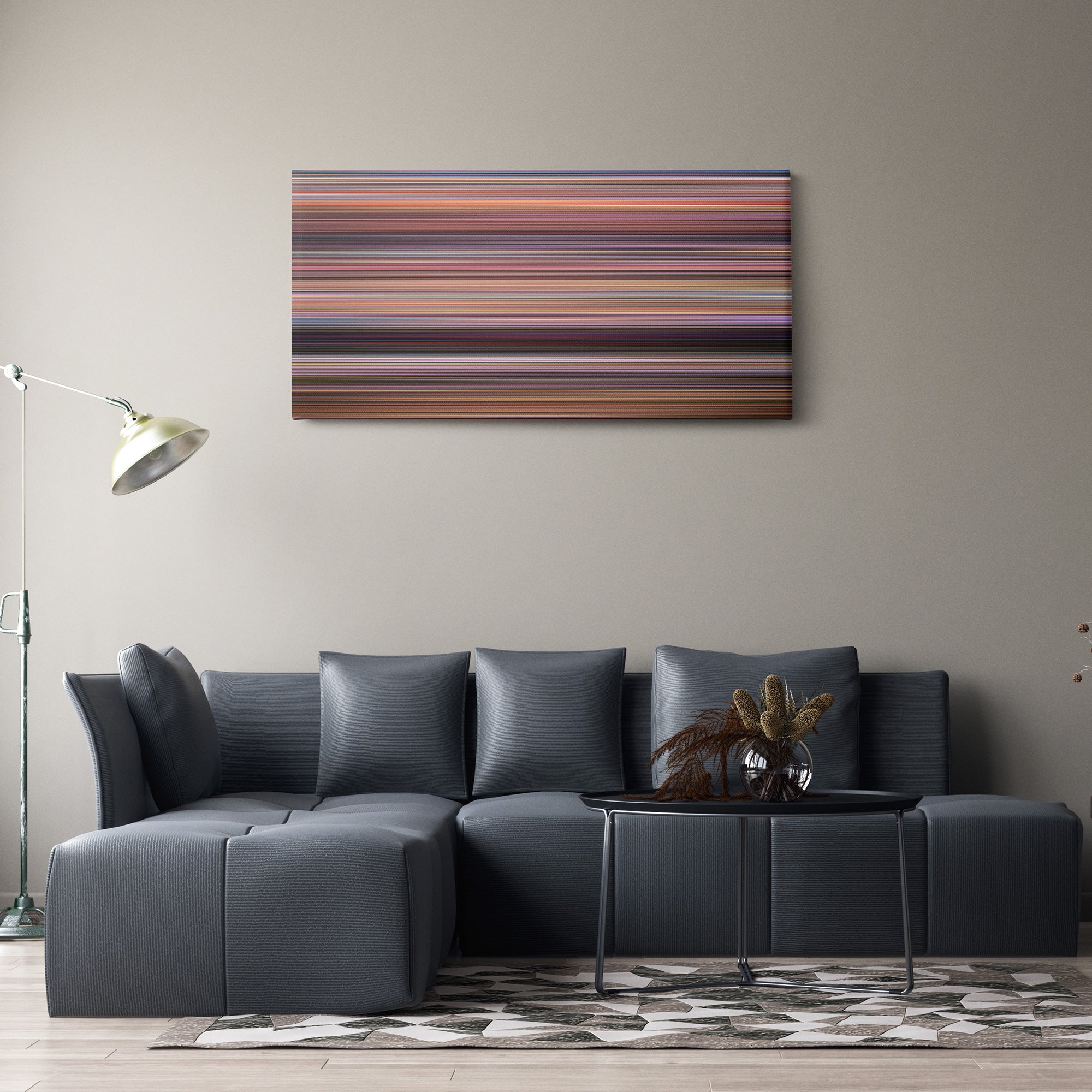 Hairspray (1988) CineSpectrum Color Spectrum Canvas Print - Hanging Horizontal on Wall in Room