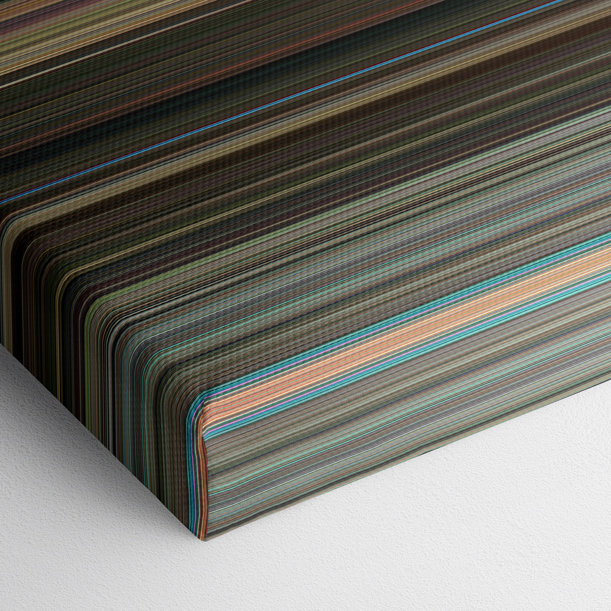 Hairspray (2007) CineSpectrum Color Spectrum Canvas Print - Close Up of Bottom of Print