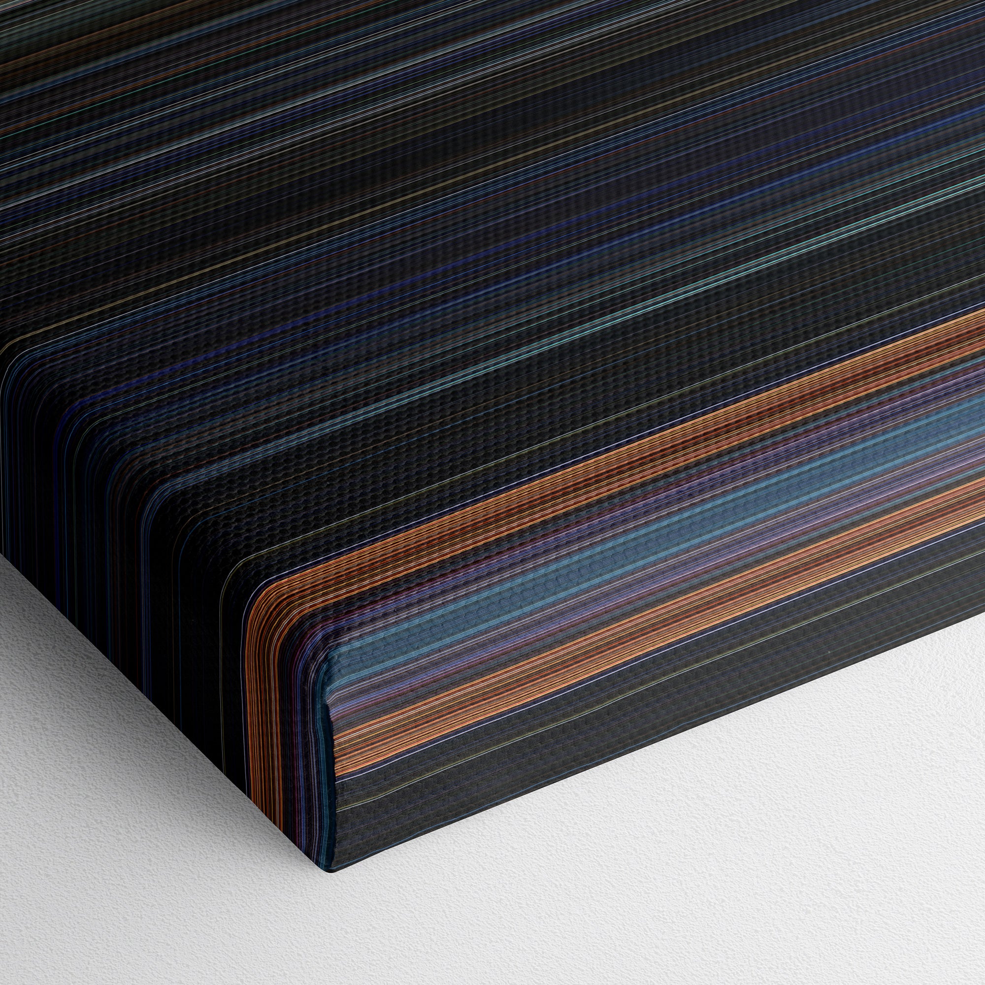 Halloween - Resurrection (2002) CineSpectrum Color Spectrum Canvas Print - Close Up of Bottom of Print