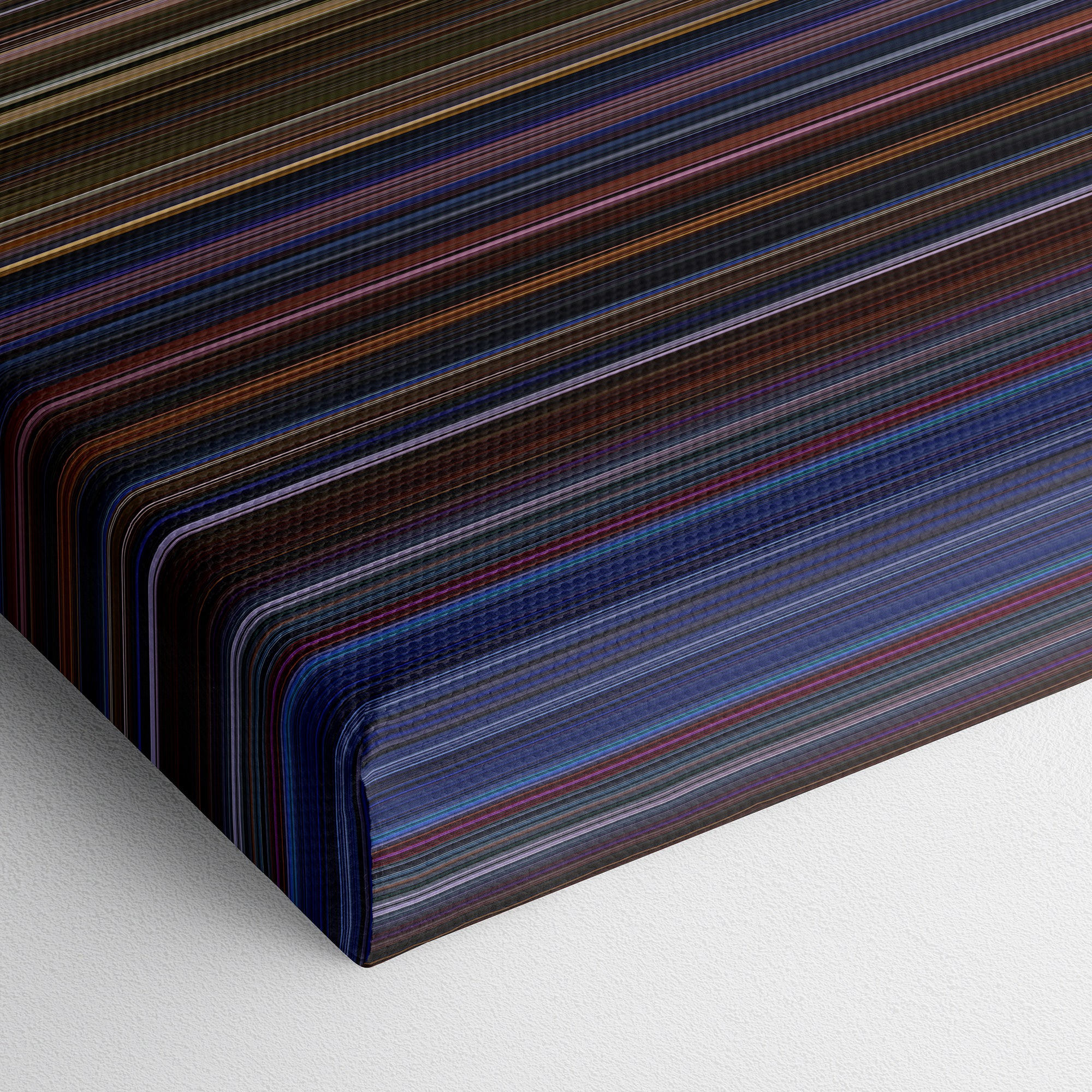 Halloween 6 - The Curse of Michael Myers (1995) CineSpectrum Color Spectrum Canvas Print - Close Up of Bottom of Print