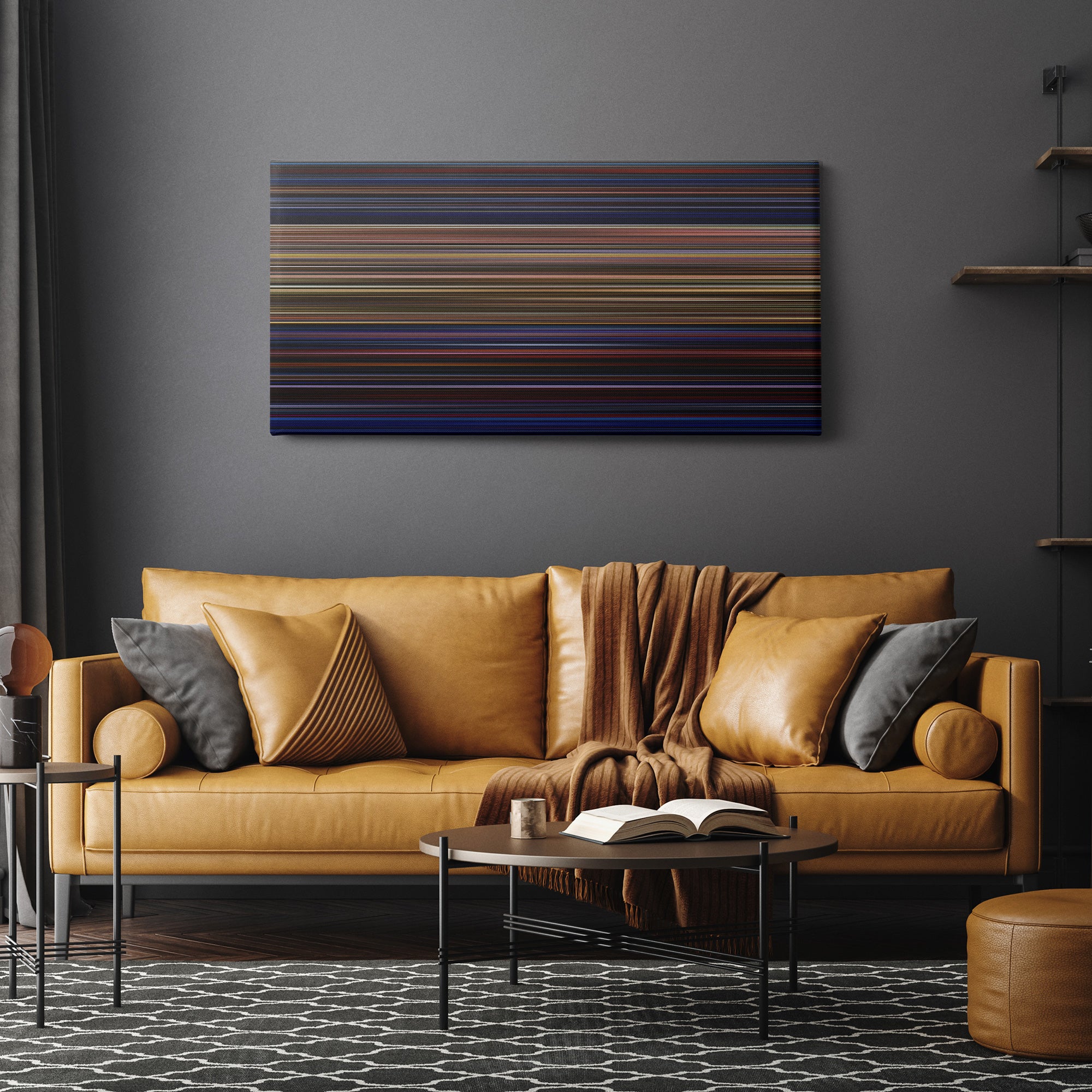 Halloween 6 - The Curse of Michael Myers (1995) CineSpectrum Color Spectrum Canvas Print - Hanging Horizontal on Wall in Room