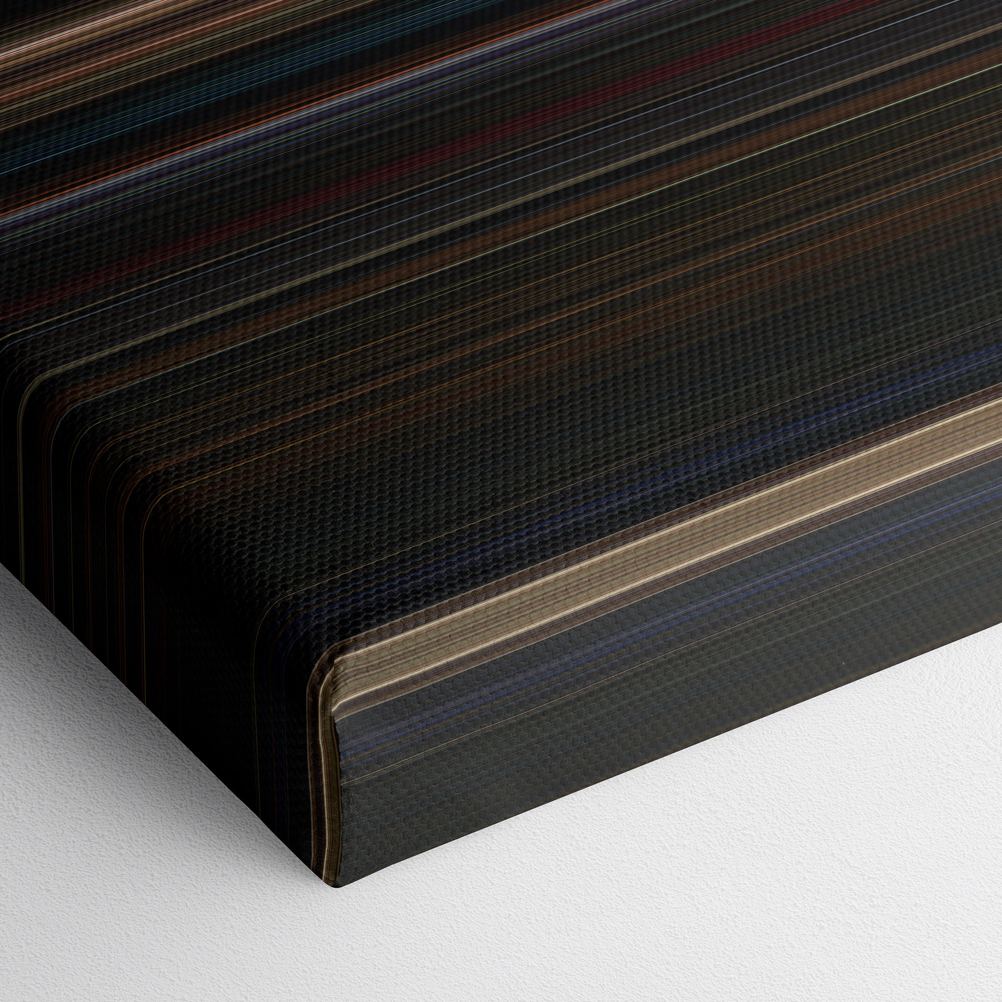 Halloween Ends (2022) CineSpectrum Color Spectrum Canvas Print - Close Up of Bottom of Print