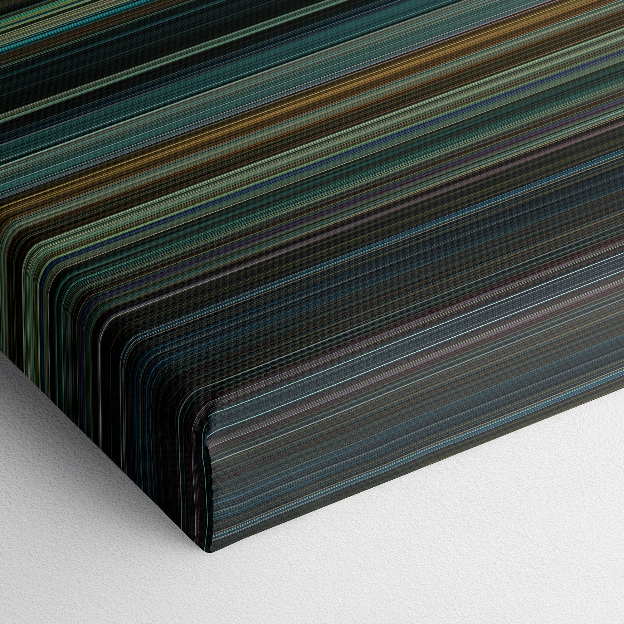 Halloween Kills (2021) CineSpectrum Color Spectrum Canvas Print - Close Up of Bottom of Print