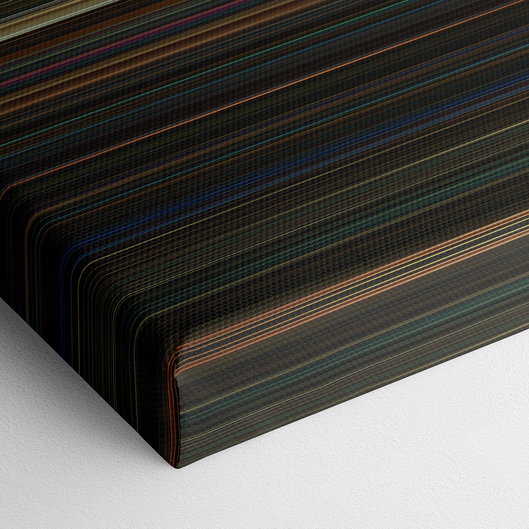 Halloween (2018) CineSpectrum Color Spectrum Canvas Print - Close Up of Bottom of Print