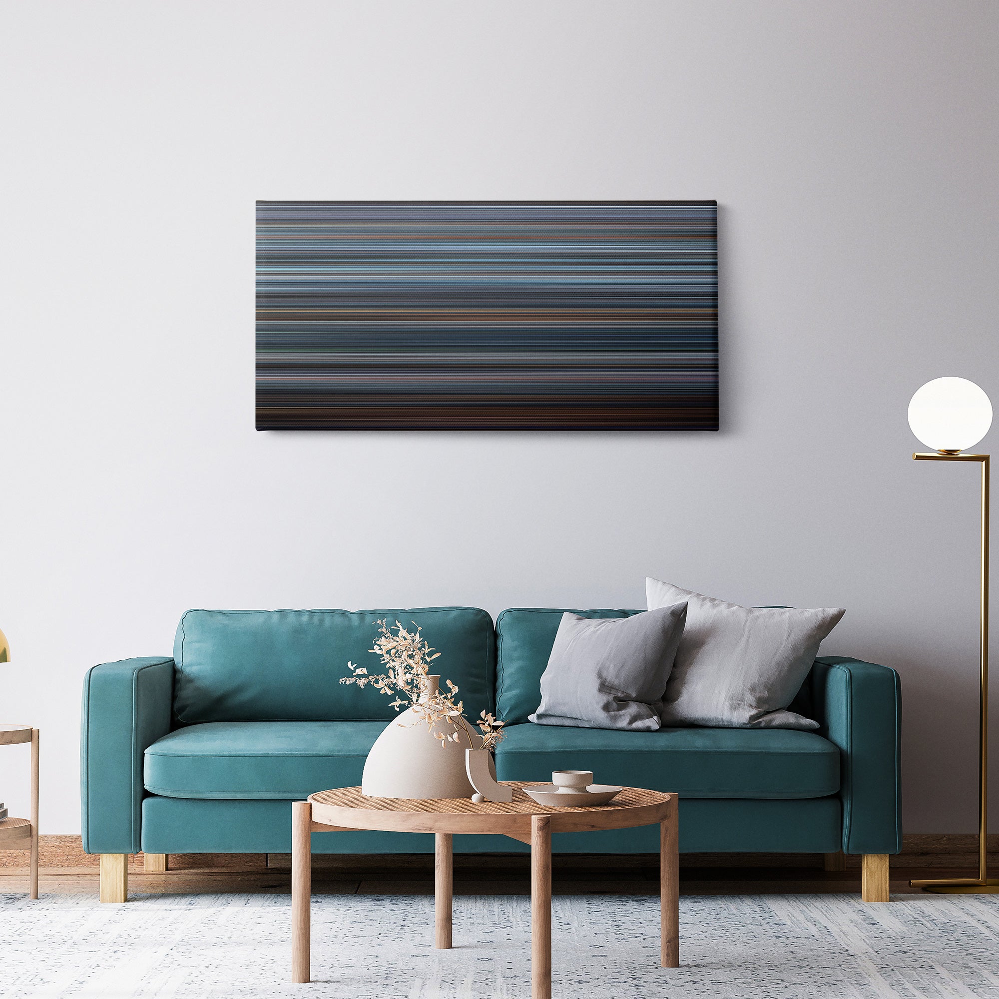 Hannibal (2001) CineSpectrum Color Spectrum Canvas Print - Hanging Horizontal on Wall in Room