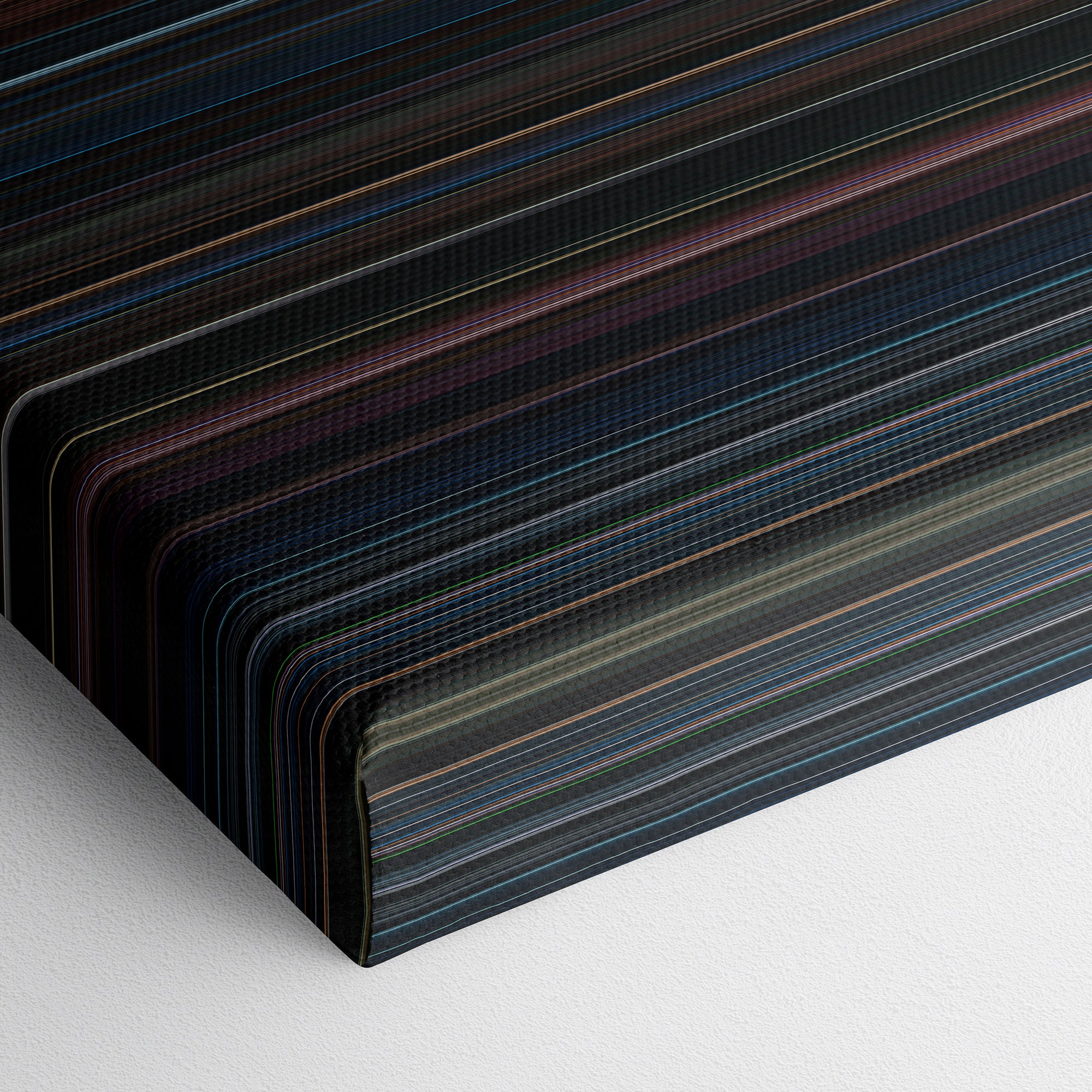 Harry Potter and the Order of the Phoenix (2007) CineSpectrum Color Spectrum Canvas Print - Close Up of Bottom of Print