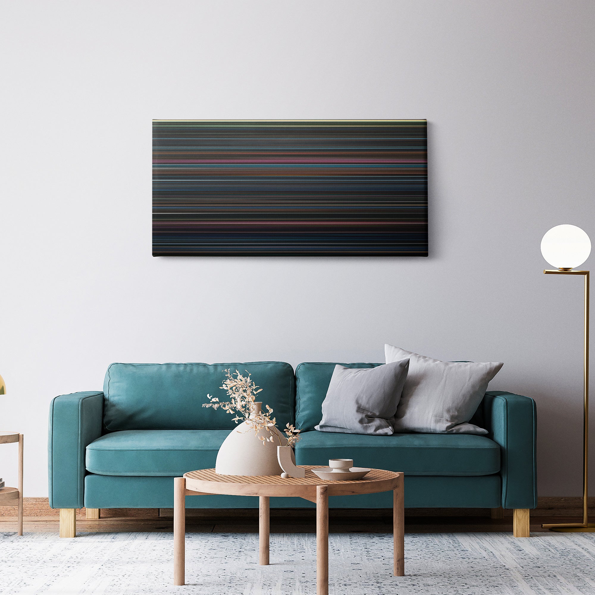 Harry Potter and the Order of the Phoenix (2007) CineSpectrum Color Spectrum Canvas Print - Hanging Horizontal on Wall in Room