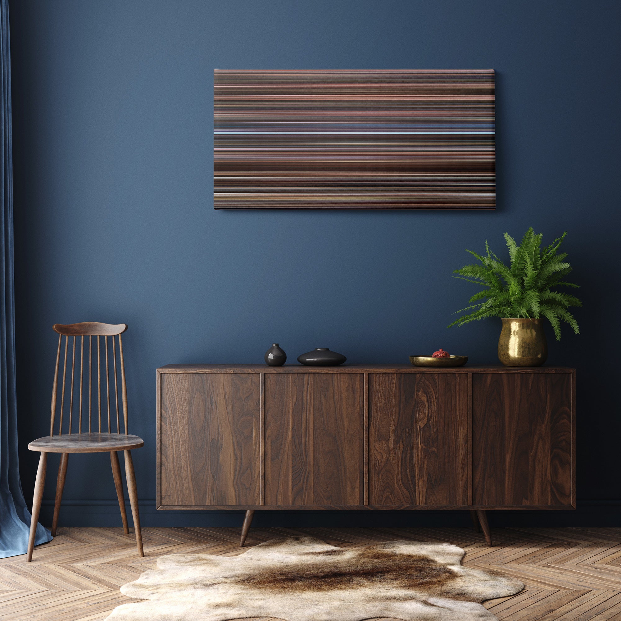 He's Just Not That Into You (2009) CineSpectrum Color Spectrum Canvas Print - Hanging Horizontal on Wall in Room