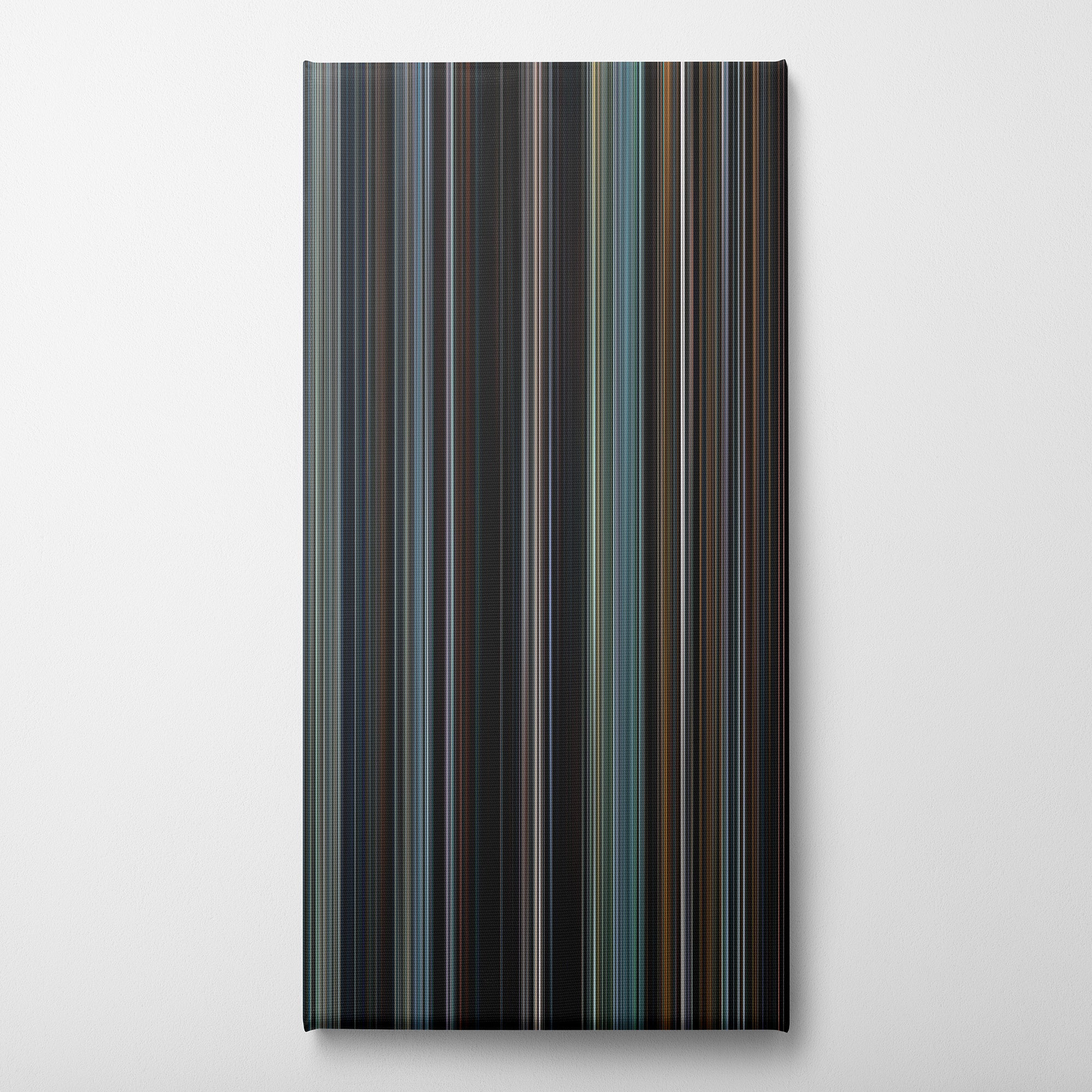 Heat (1995) CineSpectrum Color Spectrum Canvas Print - Vertical on Wall