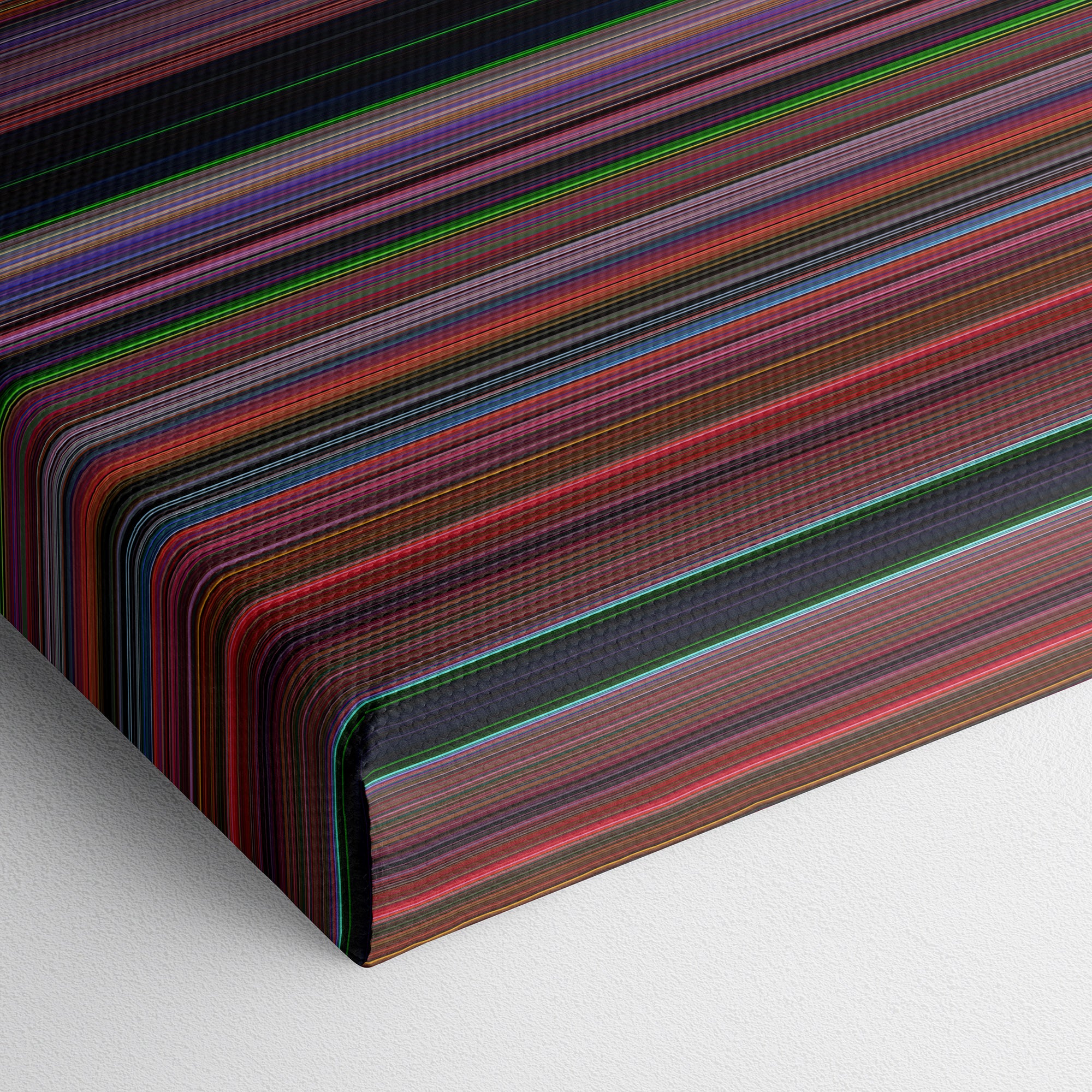 Heavy Metal (1981) CineSpectrum Color Spectrum Canvas Print - Close Up of Bottom of Print