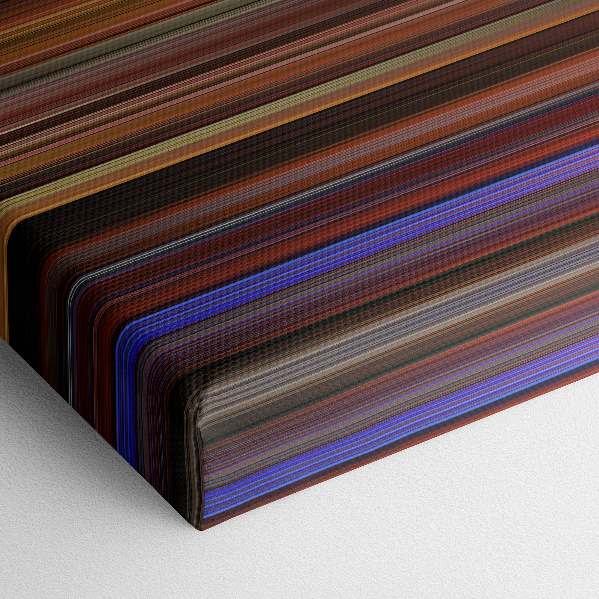 Hollywood Chainsaw Hookers (1988) CineSpectrum Color Spectrum Canvas Print - Close Up of Bottom of Print