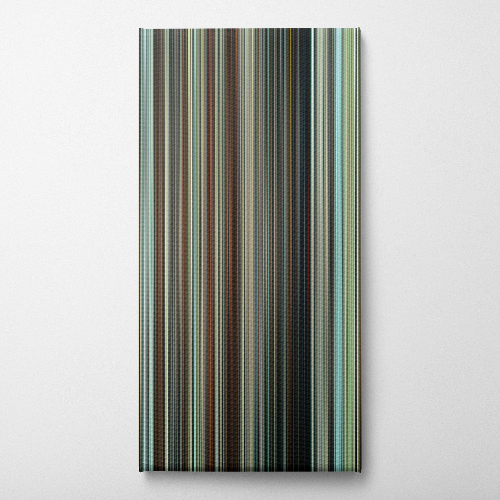 Hot Fuzz (2007) CineSpectrum Color Spectrum Canvas Print - Vertical on Wall