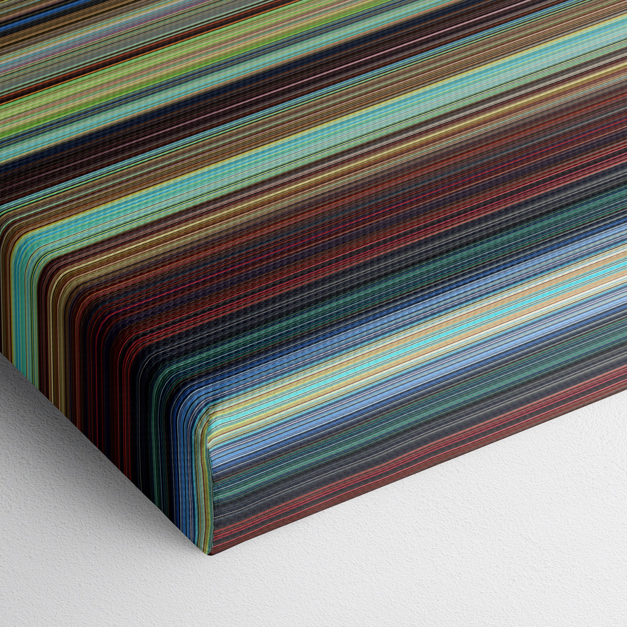 Howl's Moving Castle (2004) CineSpectrum Color Spectrum Canvas Print - Close Up of Bottom of Print