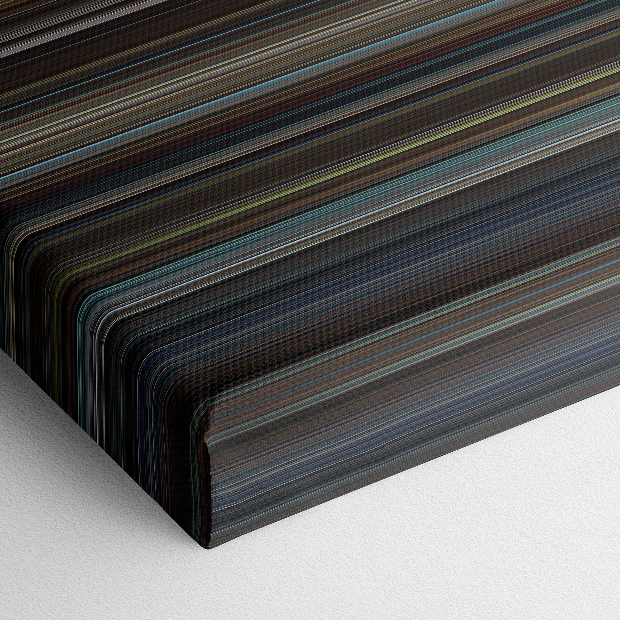 Hugo (2011) CineSpectrum Color Spectrum Canvas Print - Close Up of Bottom of Print