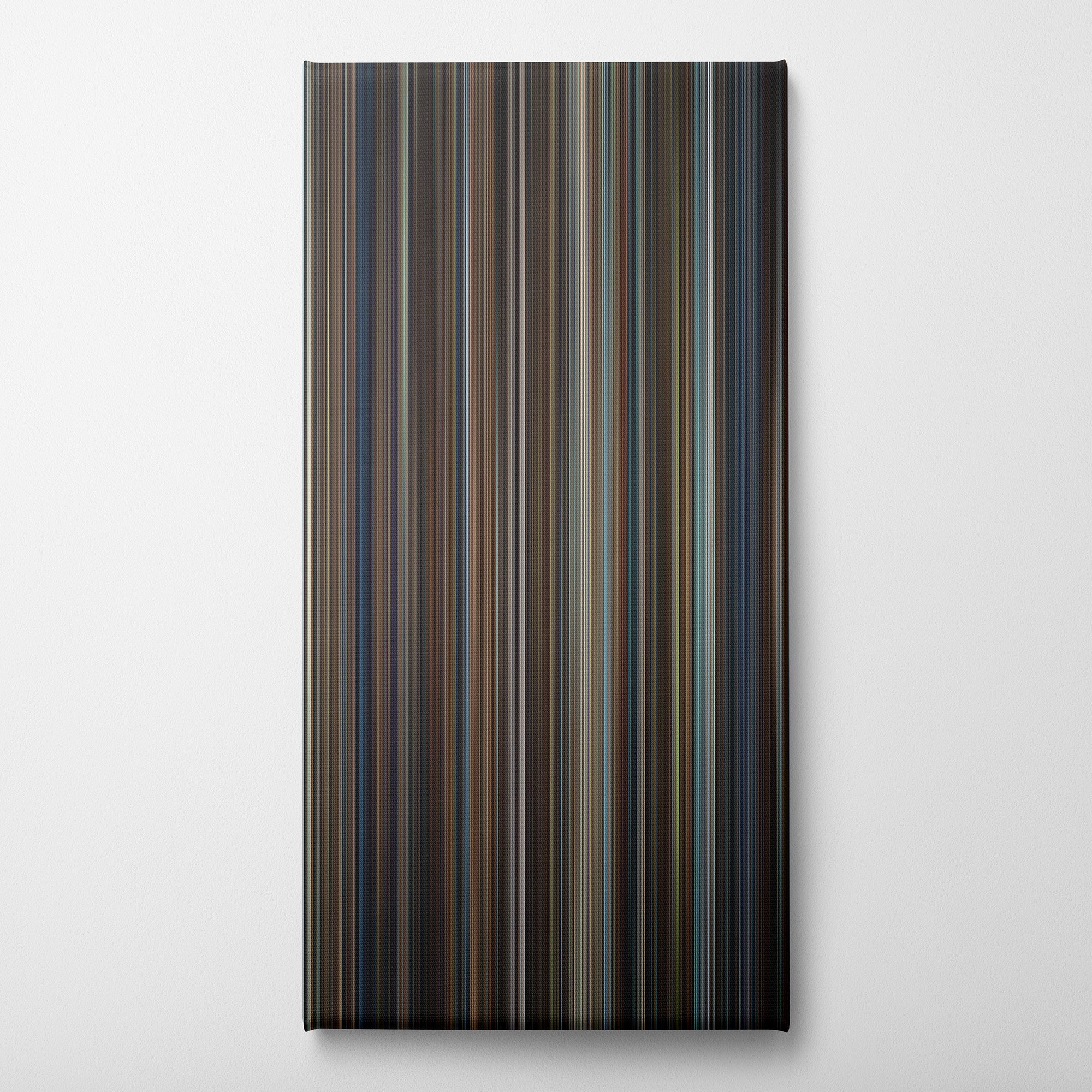 Hugo (2011) CineSpectrum Color Spectrum Canvas Print - Vertical on Wall