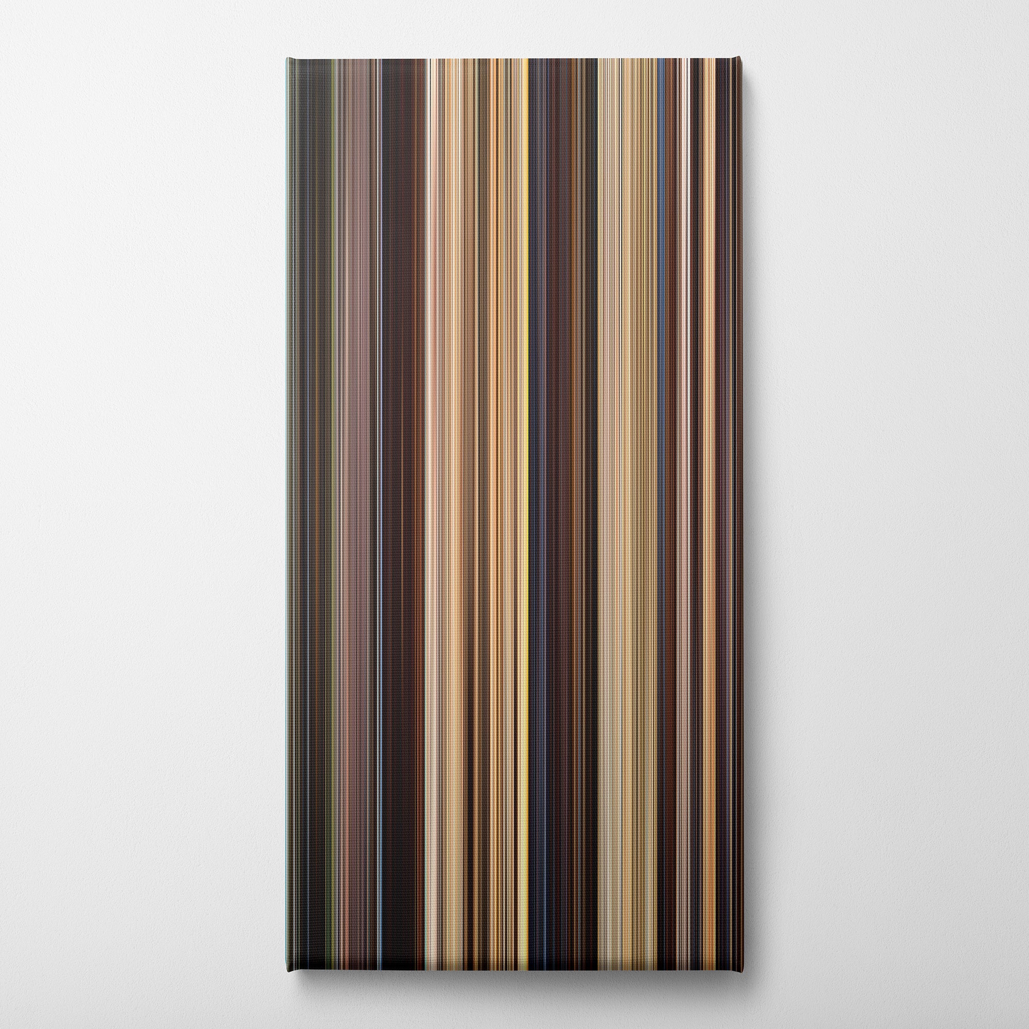 Indiana Jones and the Raiders of the Lost Ark (1981) CineSpectrum Color Spectrum Canvas Print - Vertical on Wall