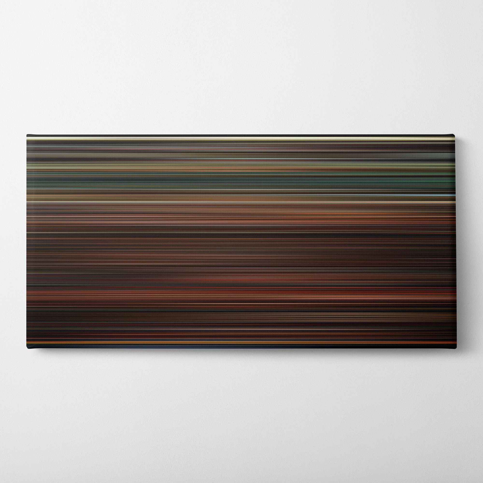 Inglourious Basterds (2009) CineSpectrum Color Spectrum Canvas Print - Horizontal on Wall