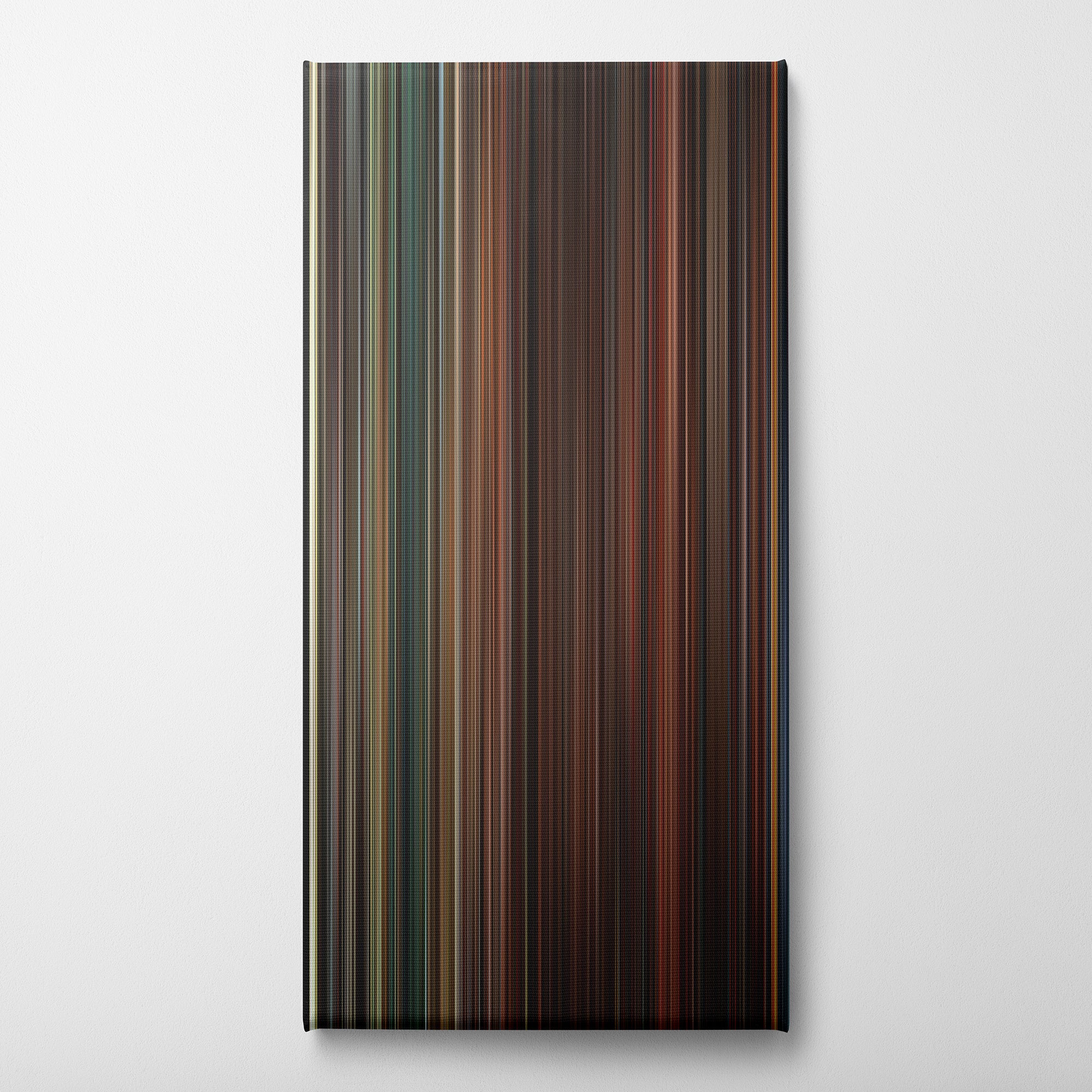 Inglourious Basterds (2009) CineSpectrum Color Spectrum Canvas Print - Vertical on Wall