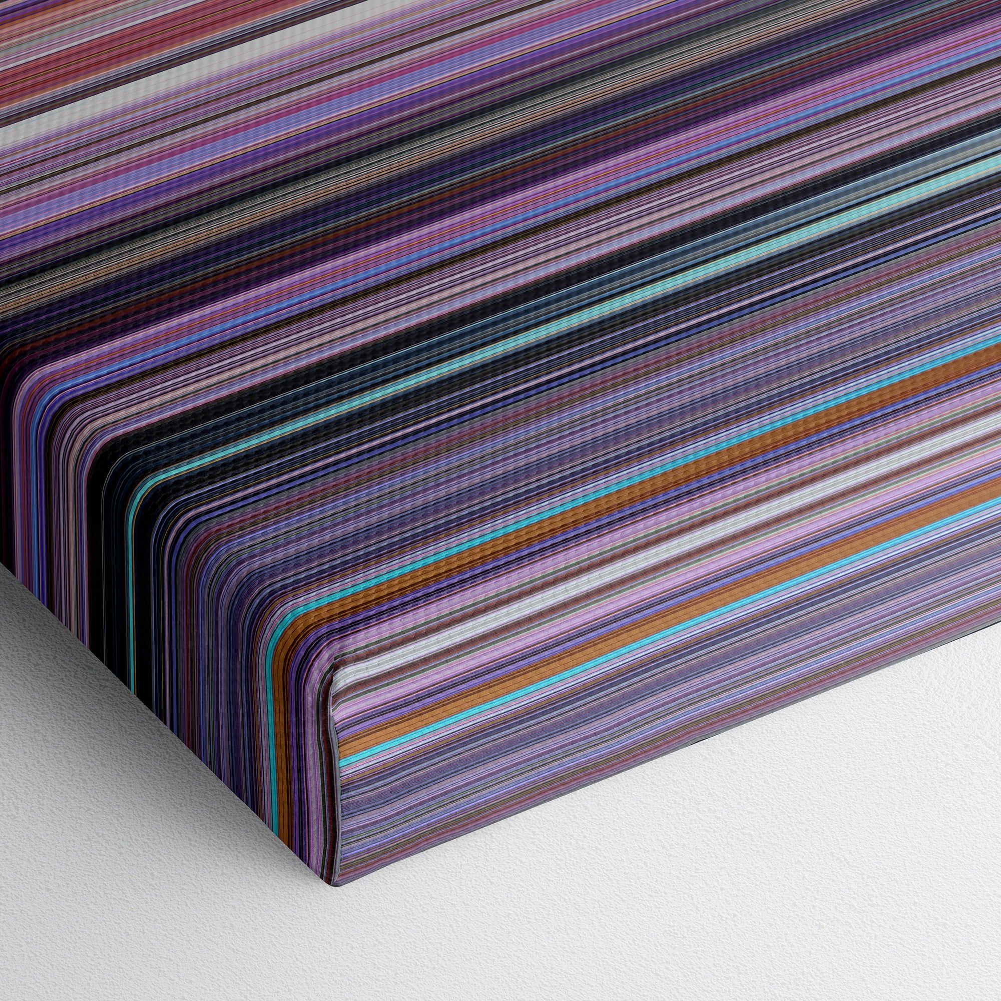 Inside Out (2015) CineSpectrum Color Spectrum Canvas Print - Close Up of Bottom of Print