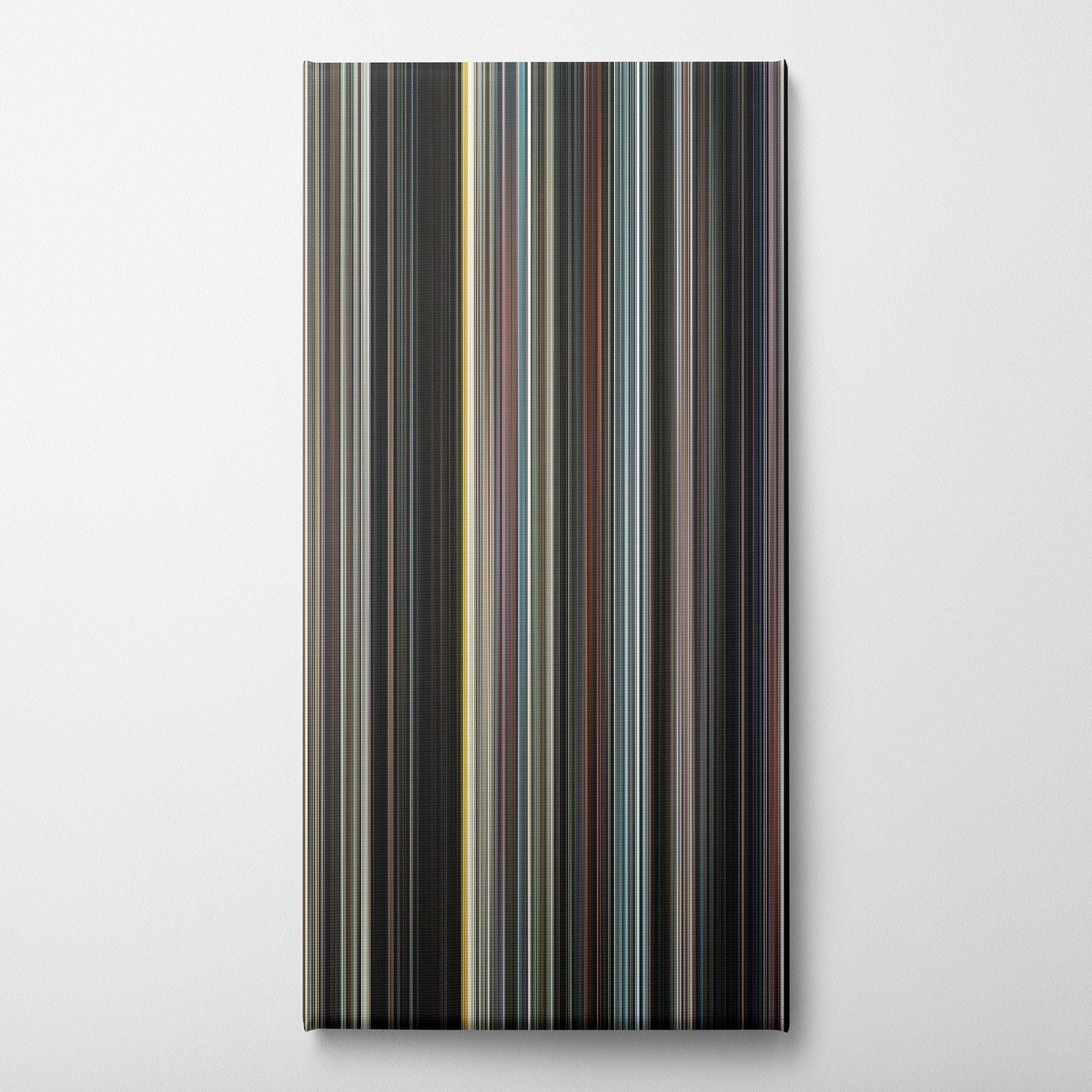 Iron Man (2008) CineSpectrum Color Spectrum Canvas Print - Vertical on Wall