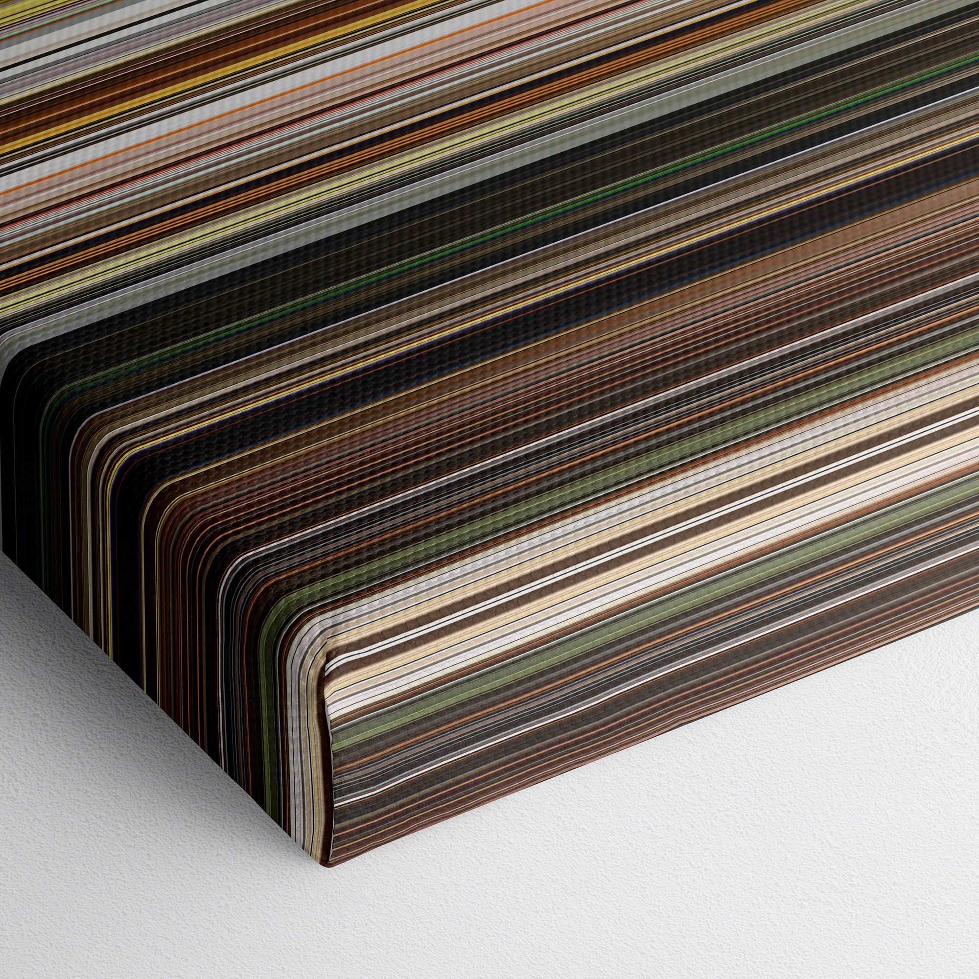 Isle Of Dogs (2018) CineSpectrum Color Spectrum Canvas Print - Close Up of Bottom of Print