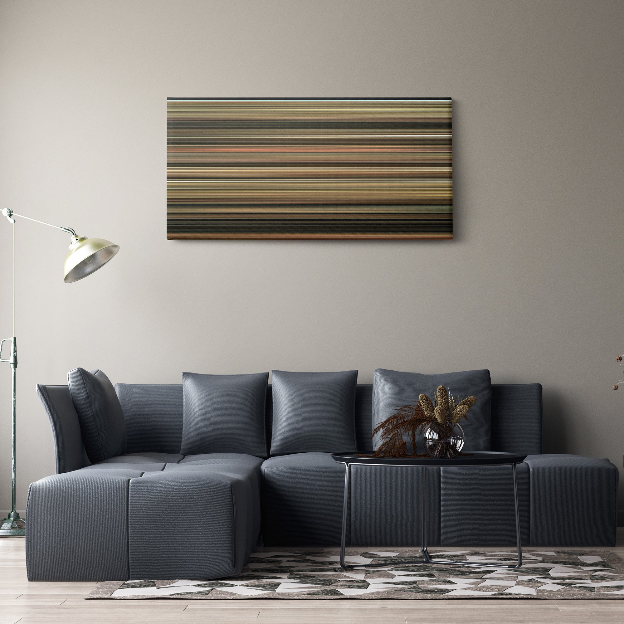 It's a Wonderful Life (1946) CineSpectrum Color Spectrum Canvas Print - Hanging Horizontal on Wall in Room