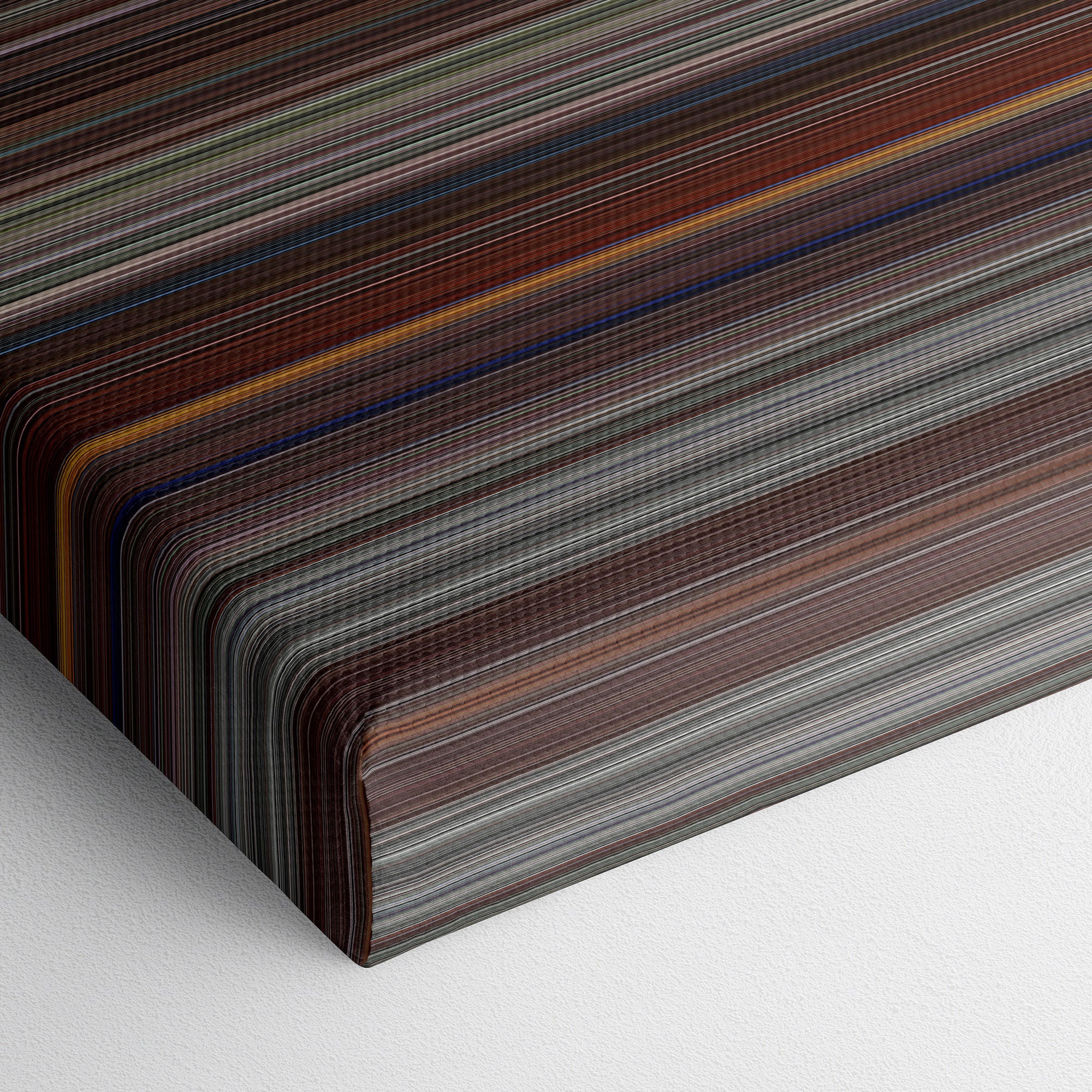 JFK (1991) CineSpectrum Color Spectrum Canvas Print - Close Up of Bottom of Print