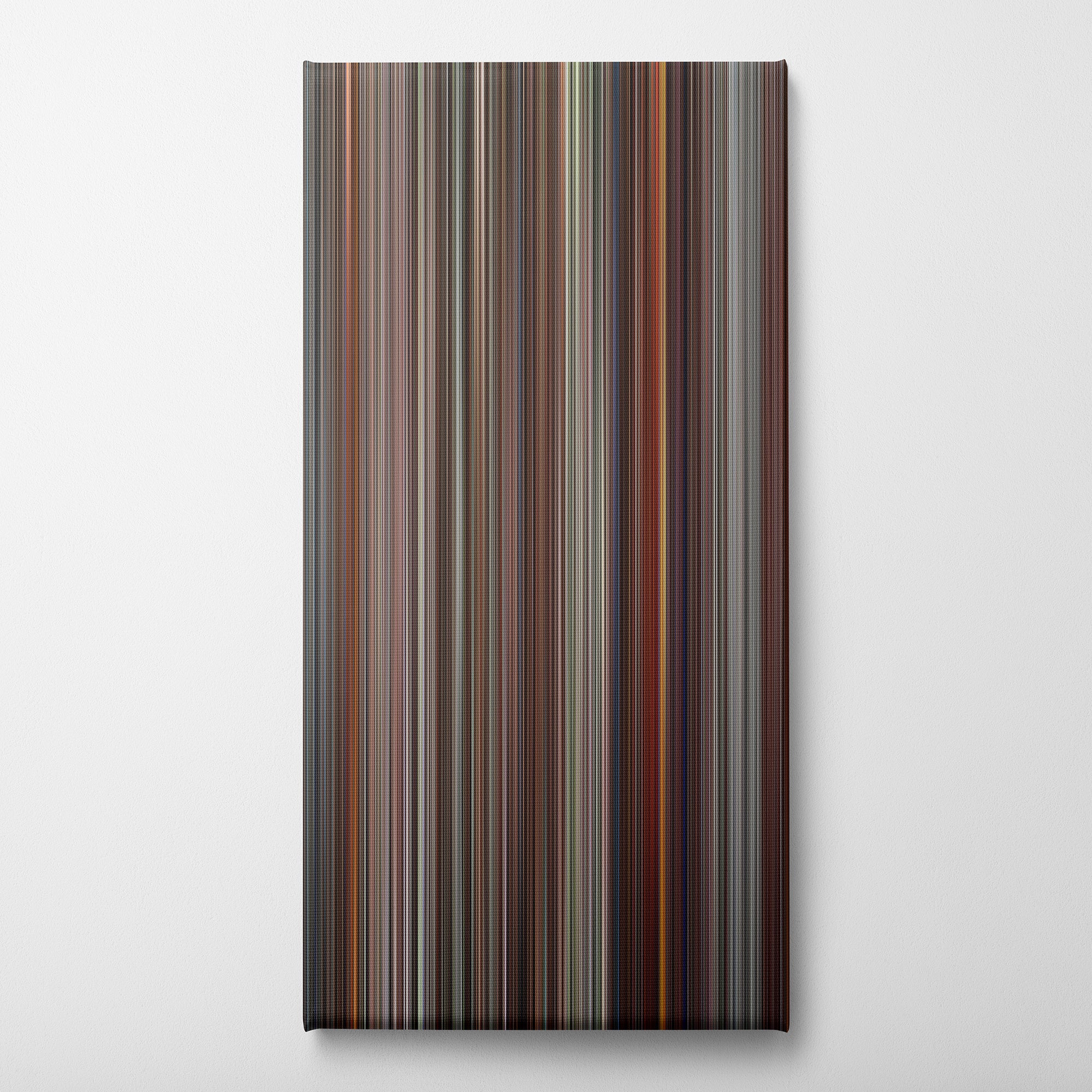 JFK (1991) CineSpectrum Color Spectrum Canvas Print - Vertical on Wall