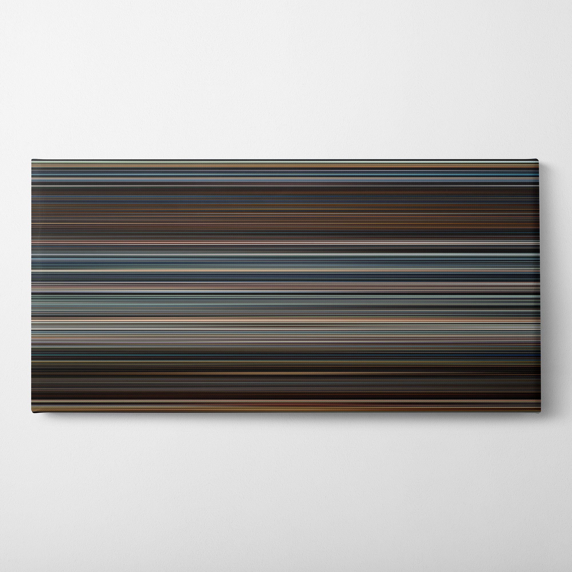 Jason Bourne (2016) CineSpectrum Color Spectrum Canvas Print - Horizontal on Wall