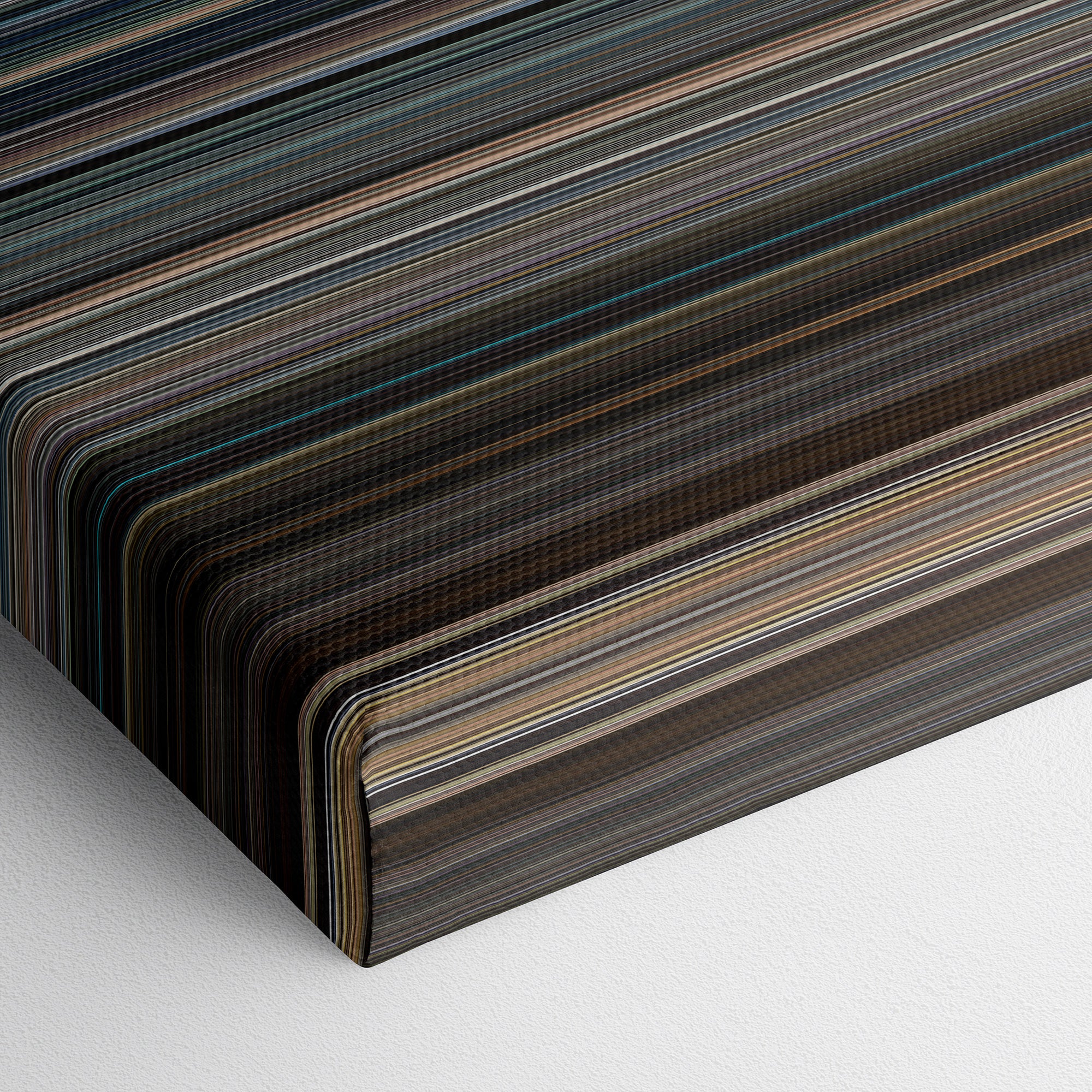 Jason Bourne (2016) CineSpectrum Color Spectrum Canvas Print - Close Up of Bottom of Print