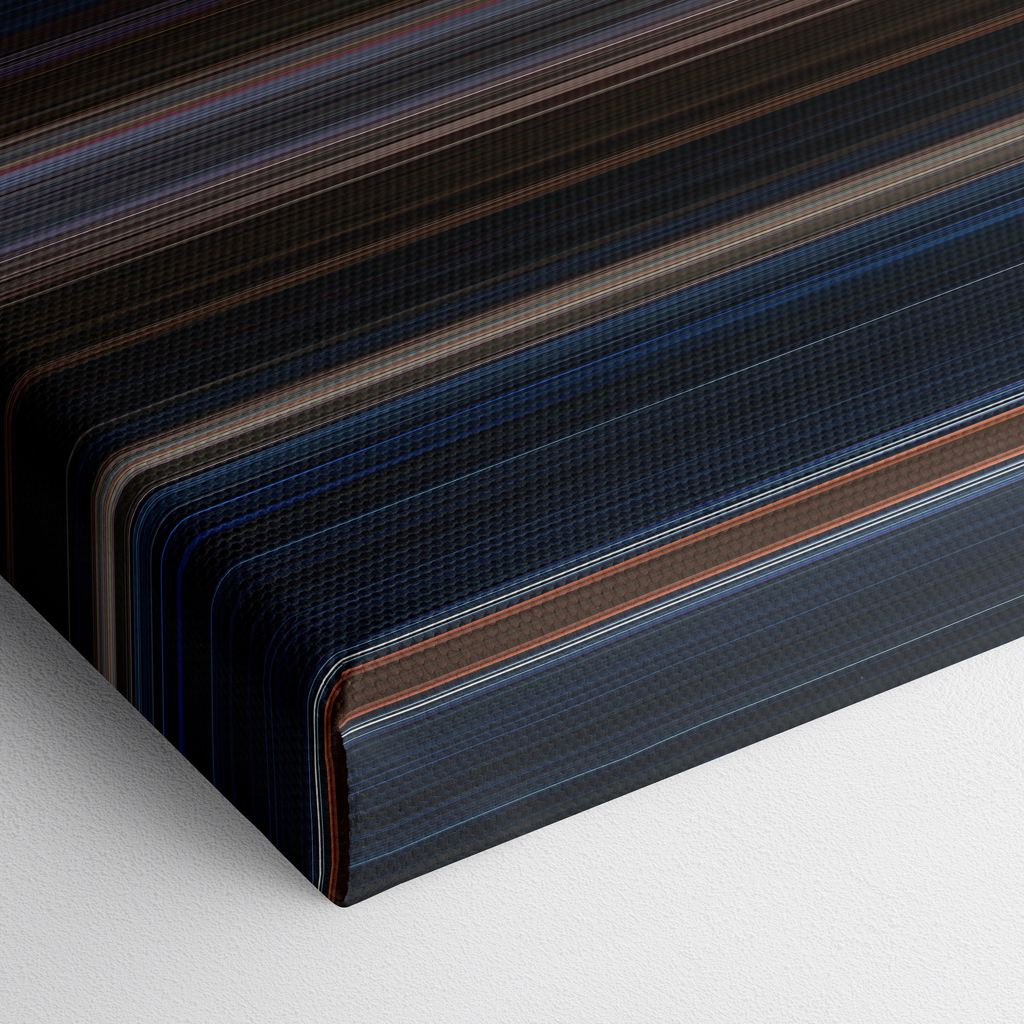 Jason Goes to Hell - The Final Friday (1993) CineSpectrum Color Spectrum Canvas Print - Close Up of Bottom of Print